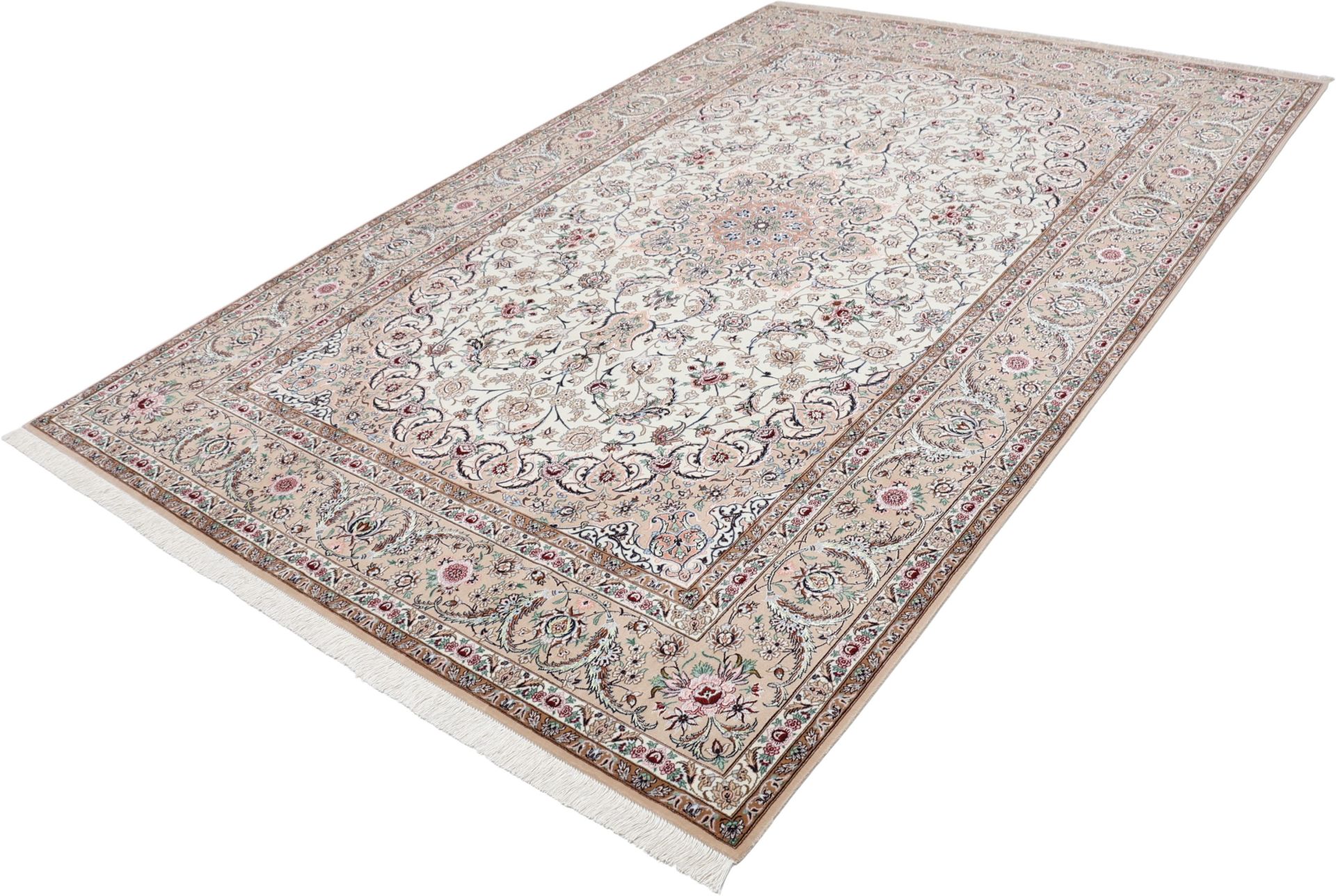 perserteppich-isfahan-210-x-314-cm-schurwolle-seide-handgeknupft-2 Isfahan Perserteppich 210 × 314 cm aus Wolle & Seide, handgeknüpft