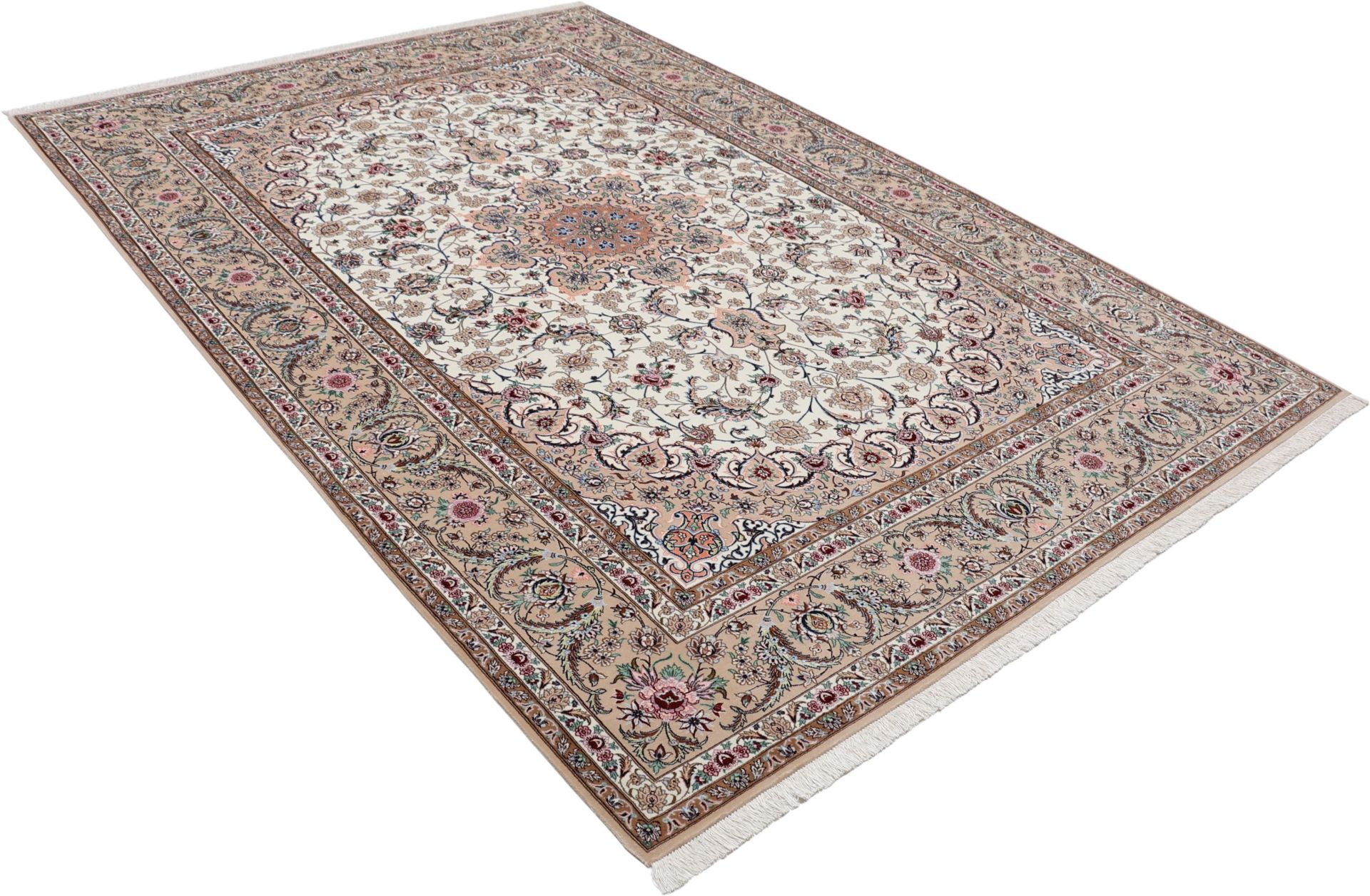 perserteppich-isfahan-210-x-314-cm-schurwolle-seide-handgeknupft-3 Isfahan Perserteppich 210 × 314 cm aus Wolle & Seide, handgeknüpft