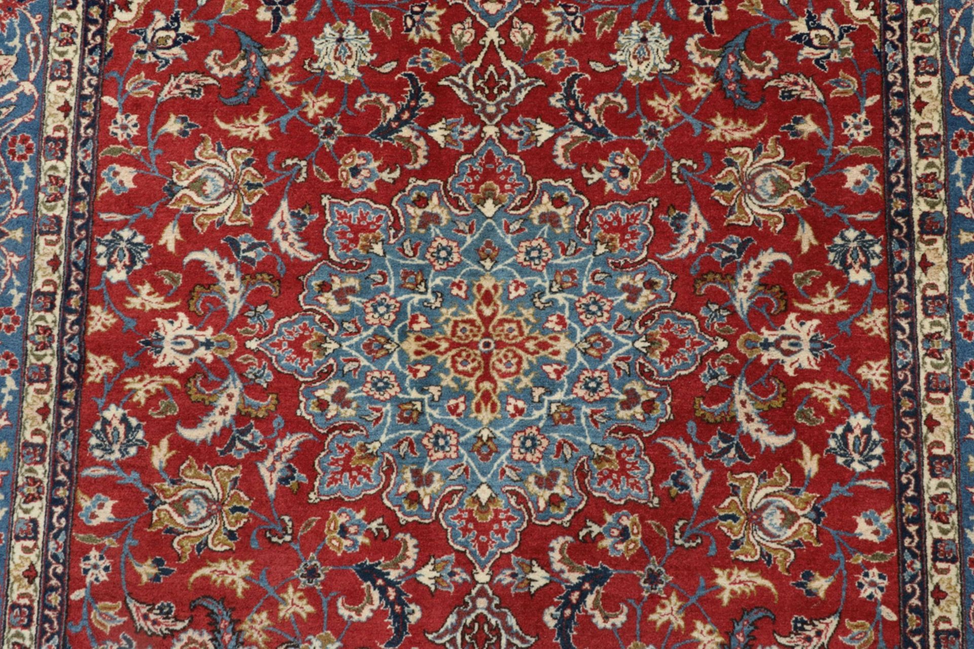 Handgeknüpfter Isfahan Perserteppich, 150 × 237 cm, Wolle