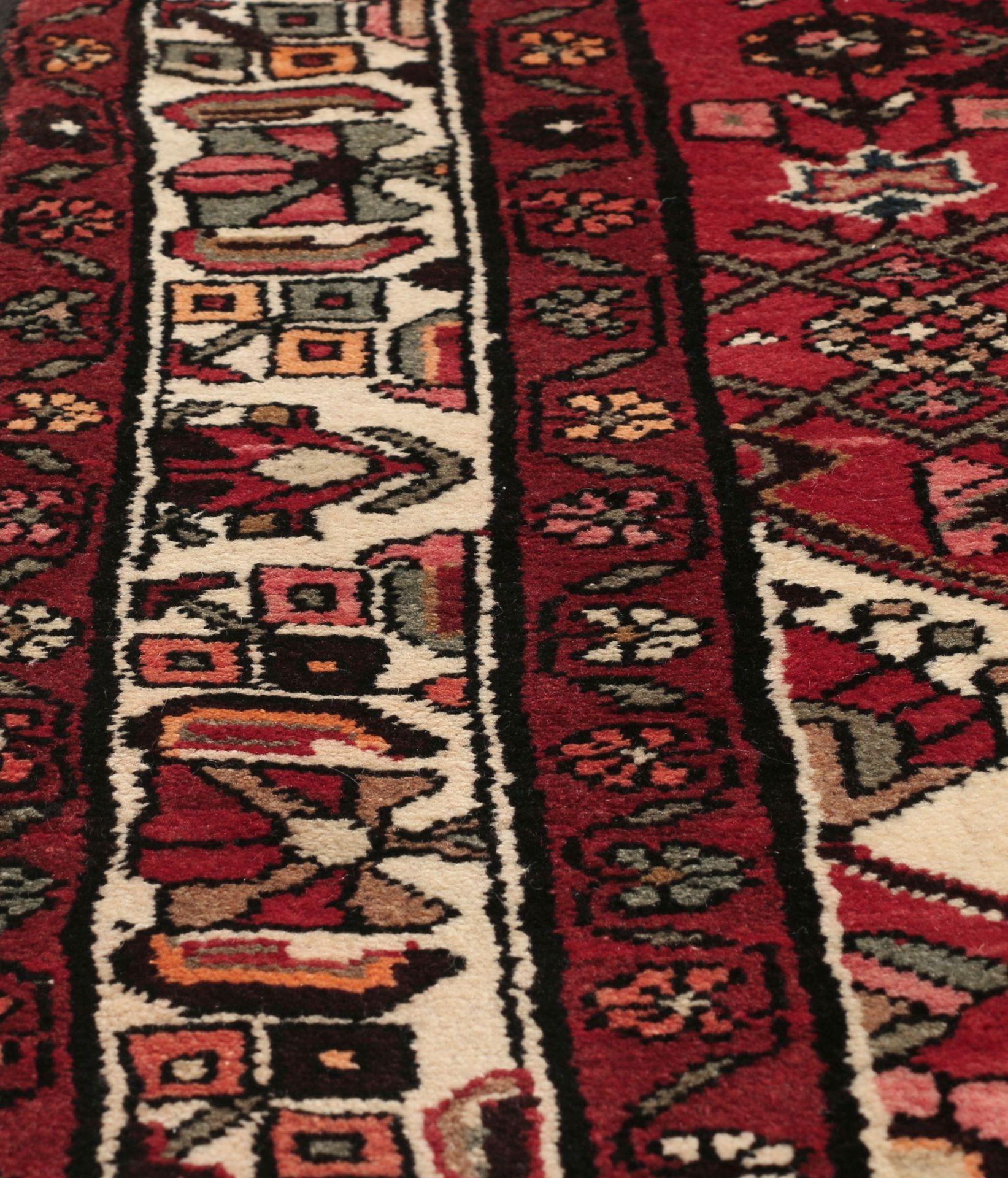 Hamadan Perserteppich 156 × 305 cm aus Wolle, handgeknüpft