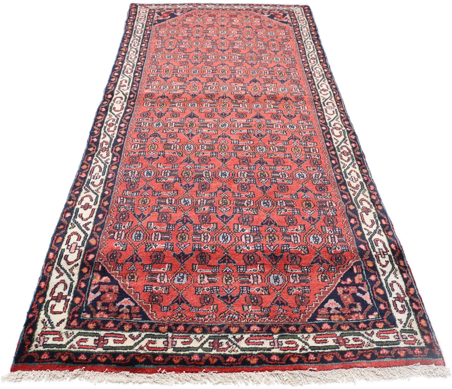 Handgeknüpfter Hamadan Perserteppich 100 × 250 cm