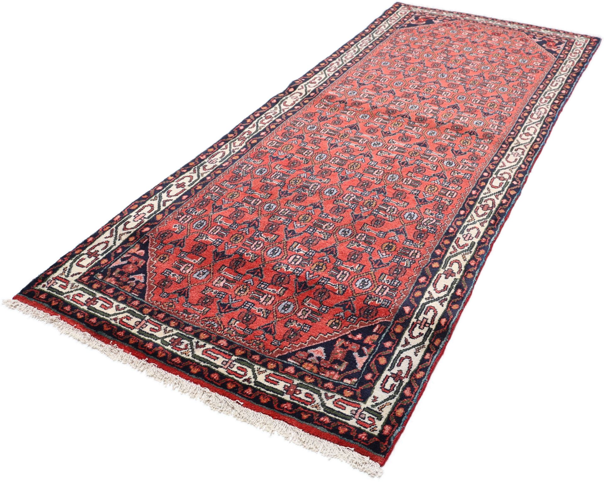 Handgeknüpfter Hamadan Perserteppich 100 × 250 cm