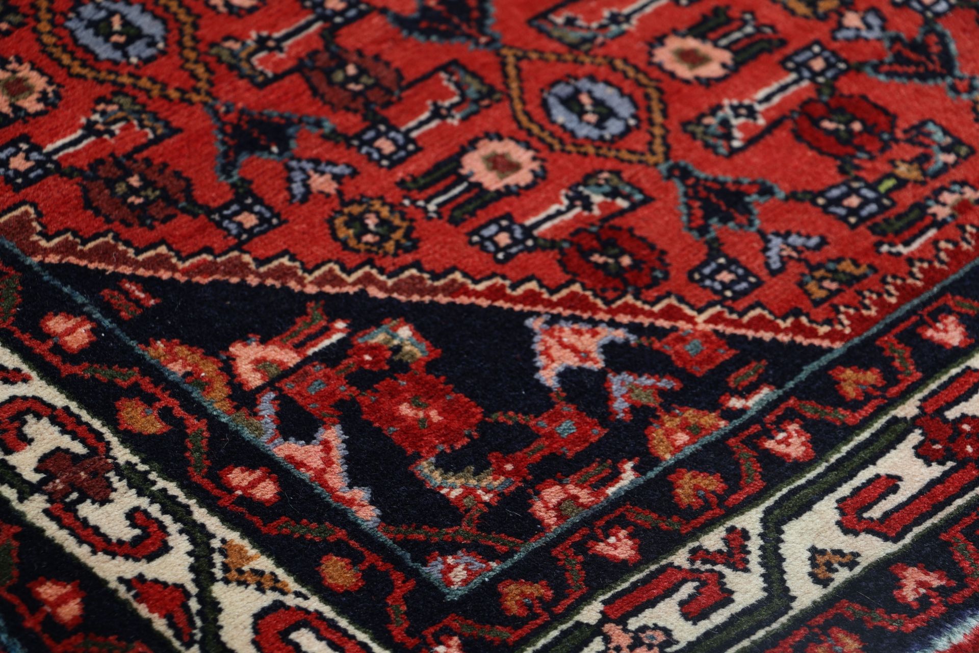 Handgeknüpfter Hamadan Perserteppich 100 × 250 cm