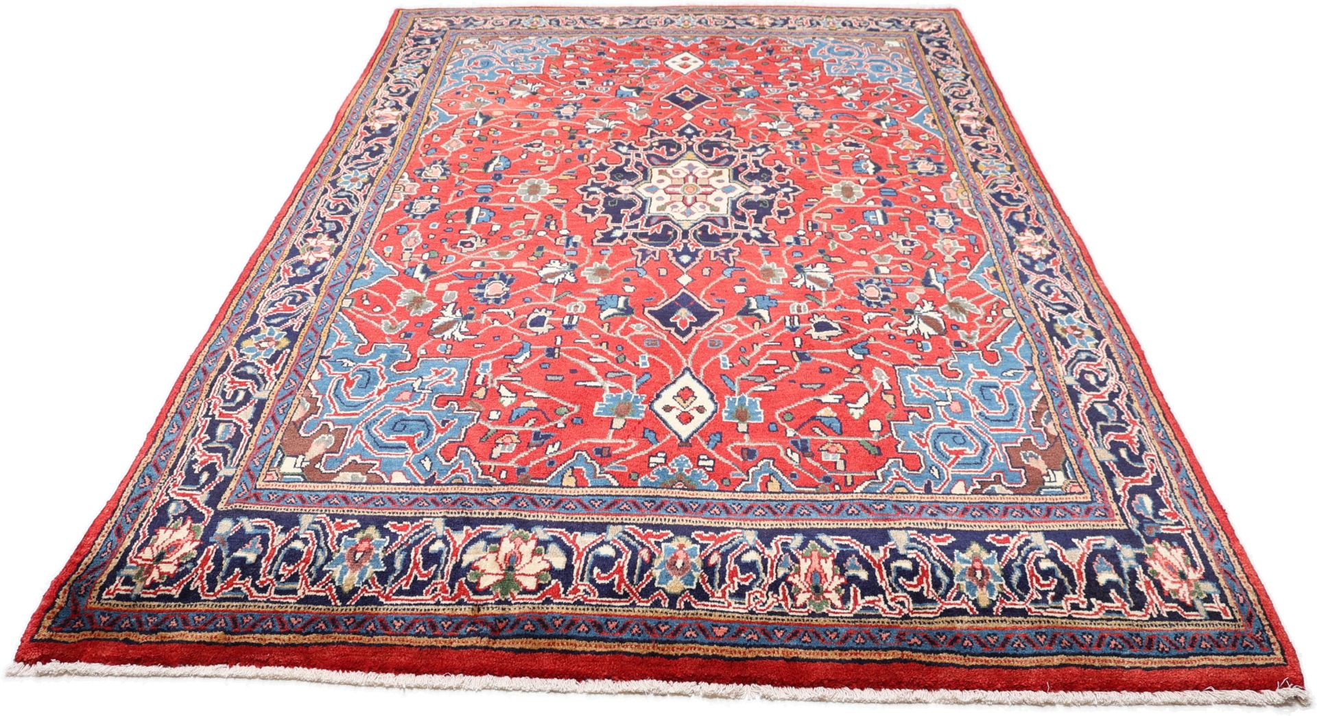 perserteppich-mahal-200-x-318-cm-schurwolle-handgeknupft-1 Handgeknüpfter Perserteppich, 200 × 318 cm, Wolle