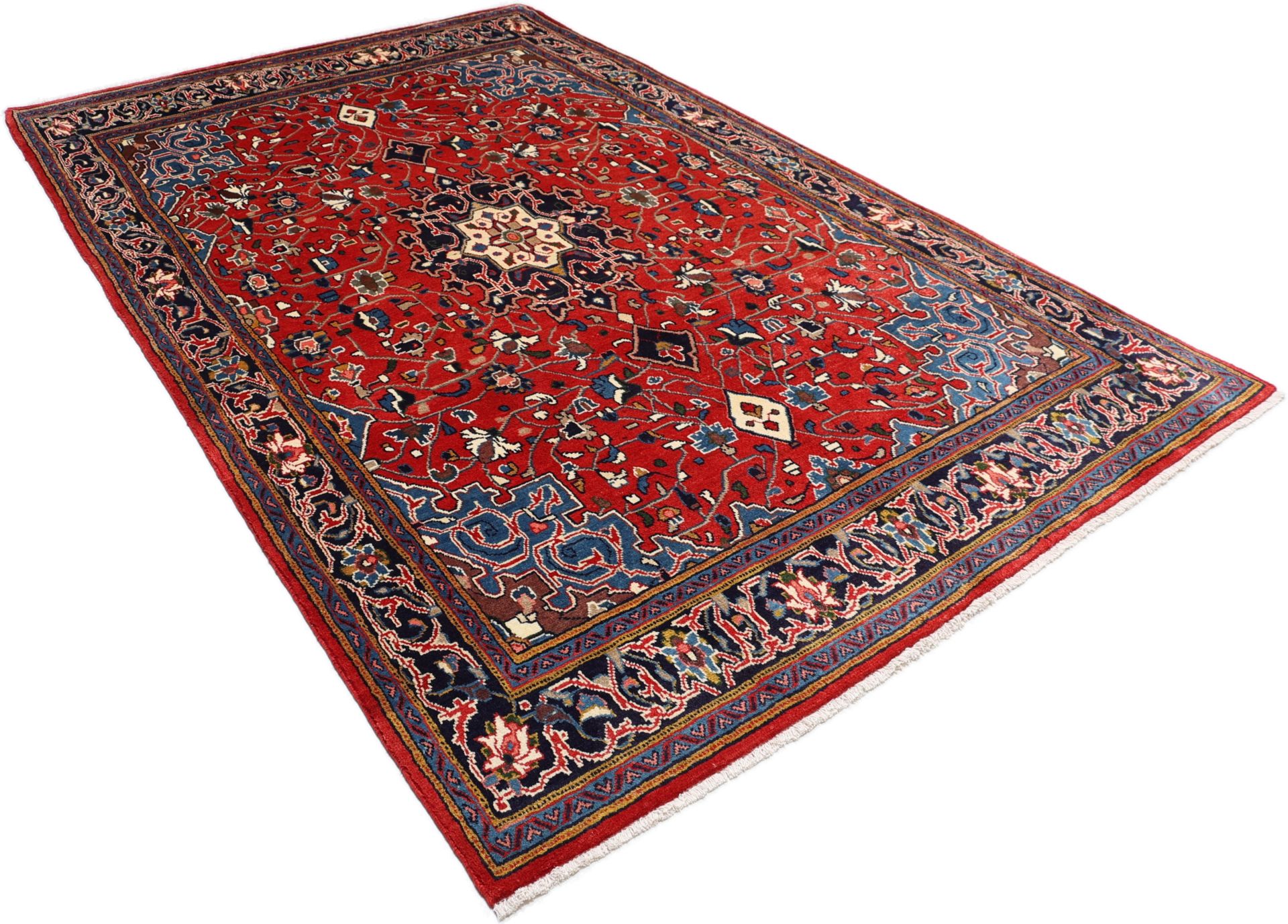 perserteppich-mahal-200-x-318-cm-schurwolle-handgeknupft-3 Handgeknüpfter Perserteppich, 200 × 318 cm, Wolle