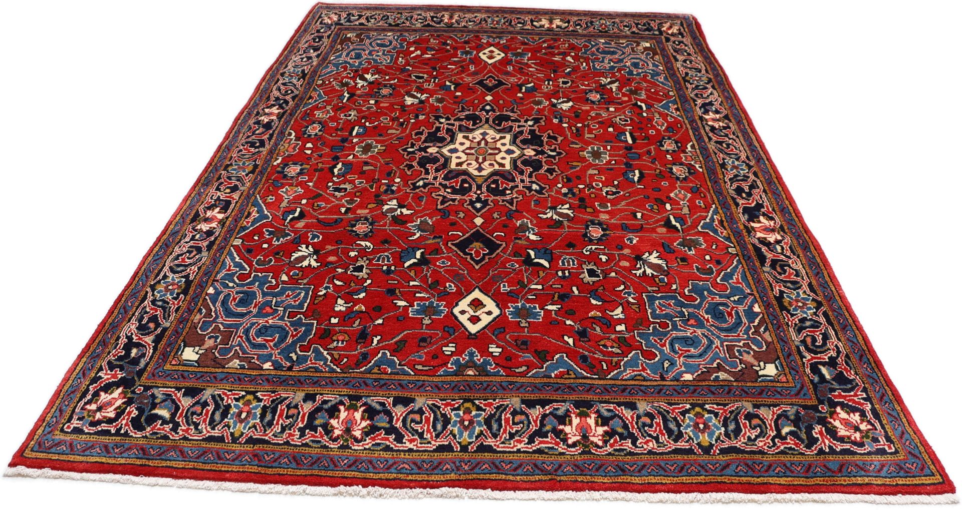 perserteppich-mahal-200-x-318-cm-schurwolle-handgeknupft-6 Handgeknüpfter Perserteppich, 200 × 318 cm, Wolle