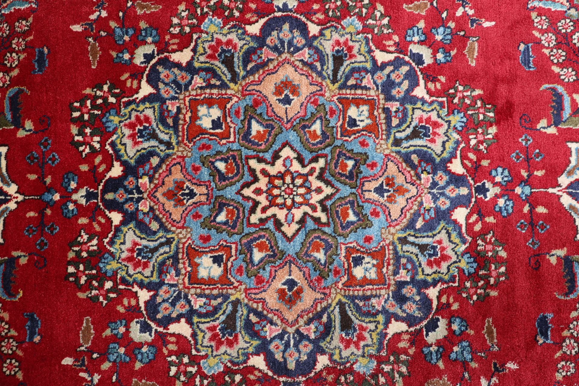 Handgeknüpfter Mashhad Perserteppich, 196 × 305 cm, Wolle