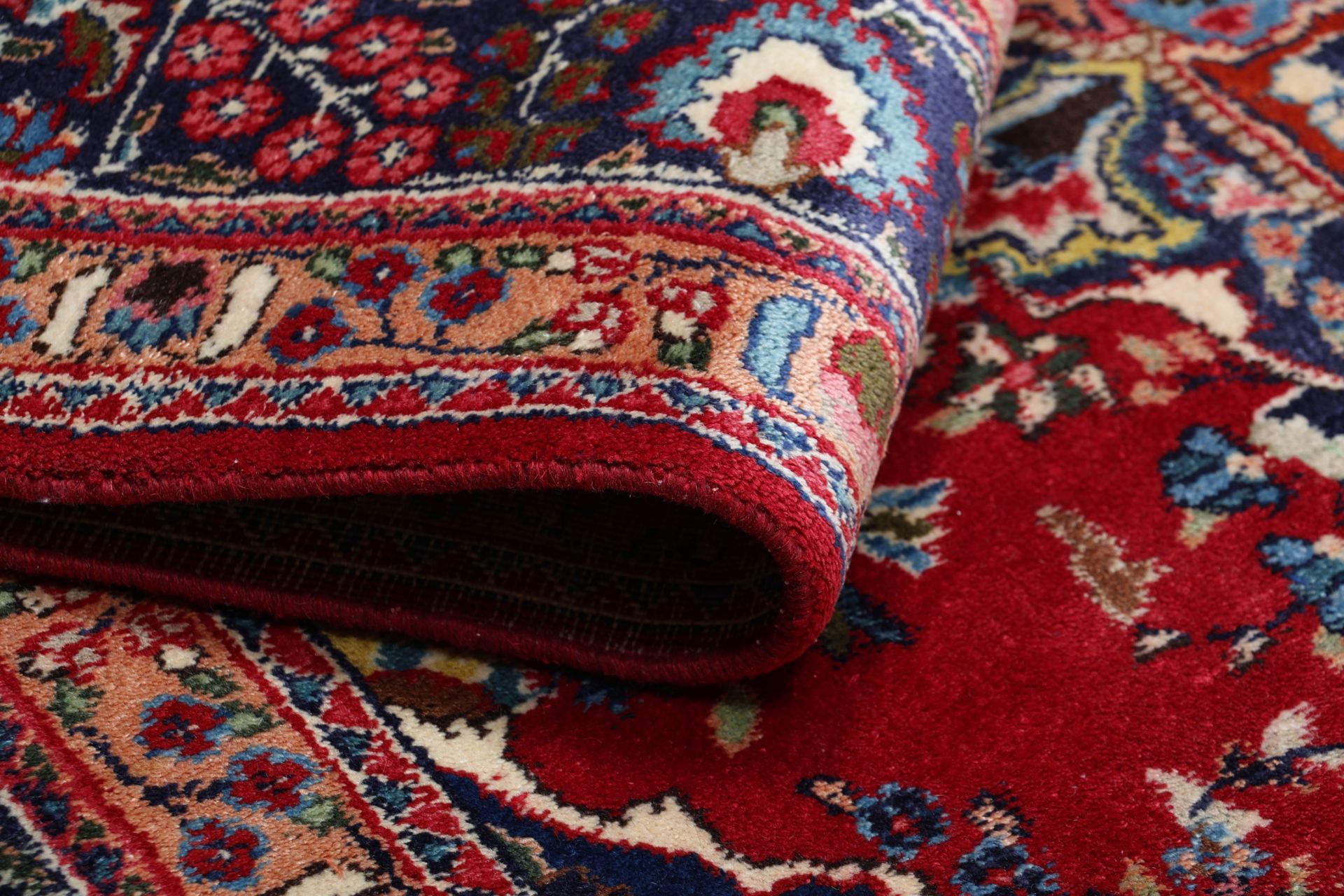 Handgeknüpfter Mashhad Perserteppich, 196 × 305 cm, Wolle