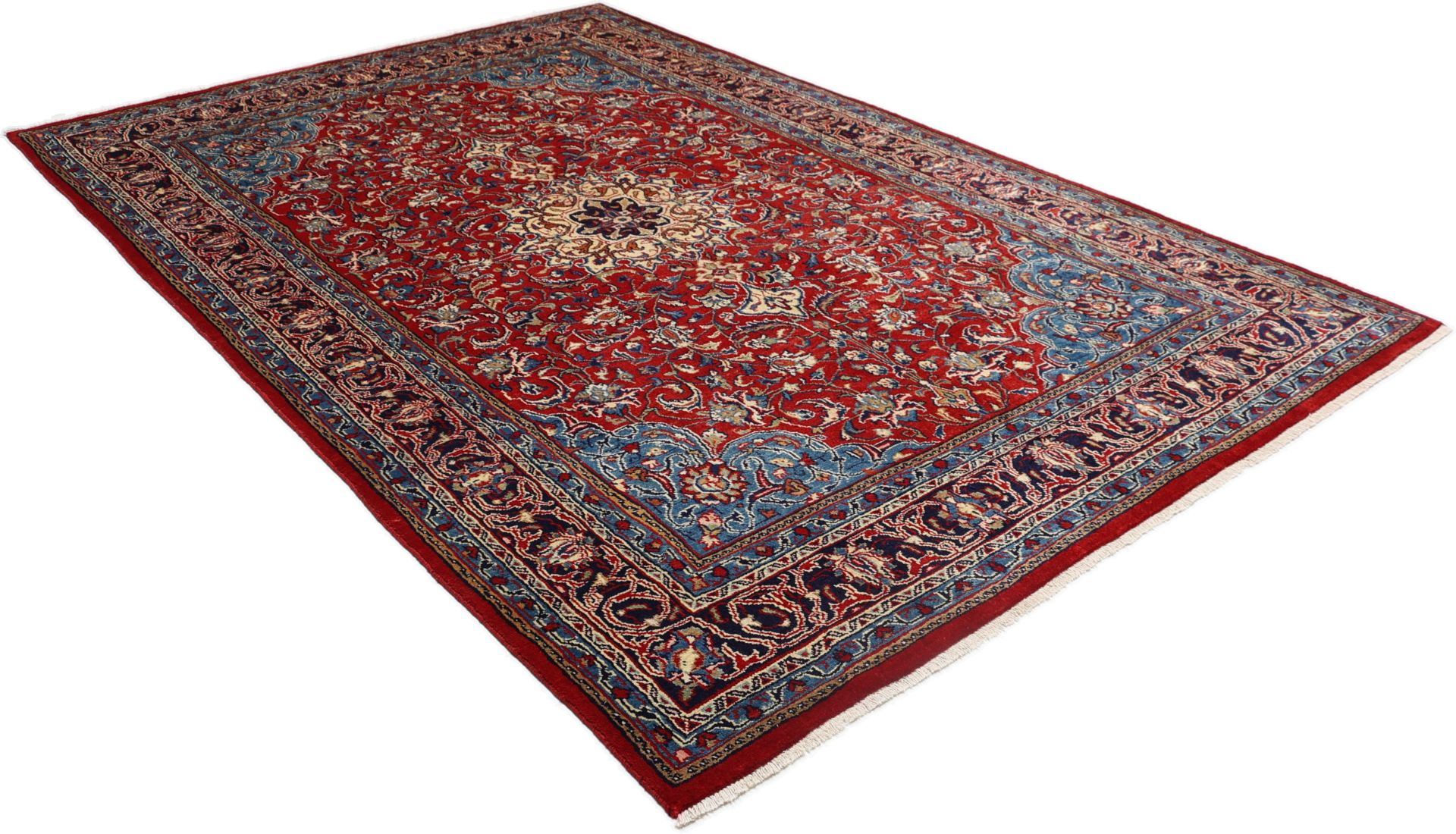 perserteppich-mahal-202-x-320-cm-schurwolle-handgeknupft-fein-8 Handgeknüpfter Perserteppich, 202 × 320 cm, Wolle