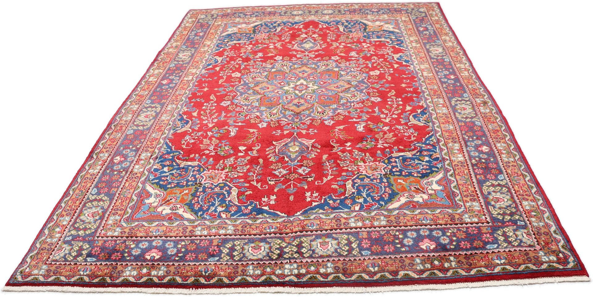 Handgeknüpfter Mashhad Perserteppich 197 × 308 cm