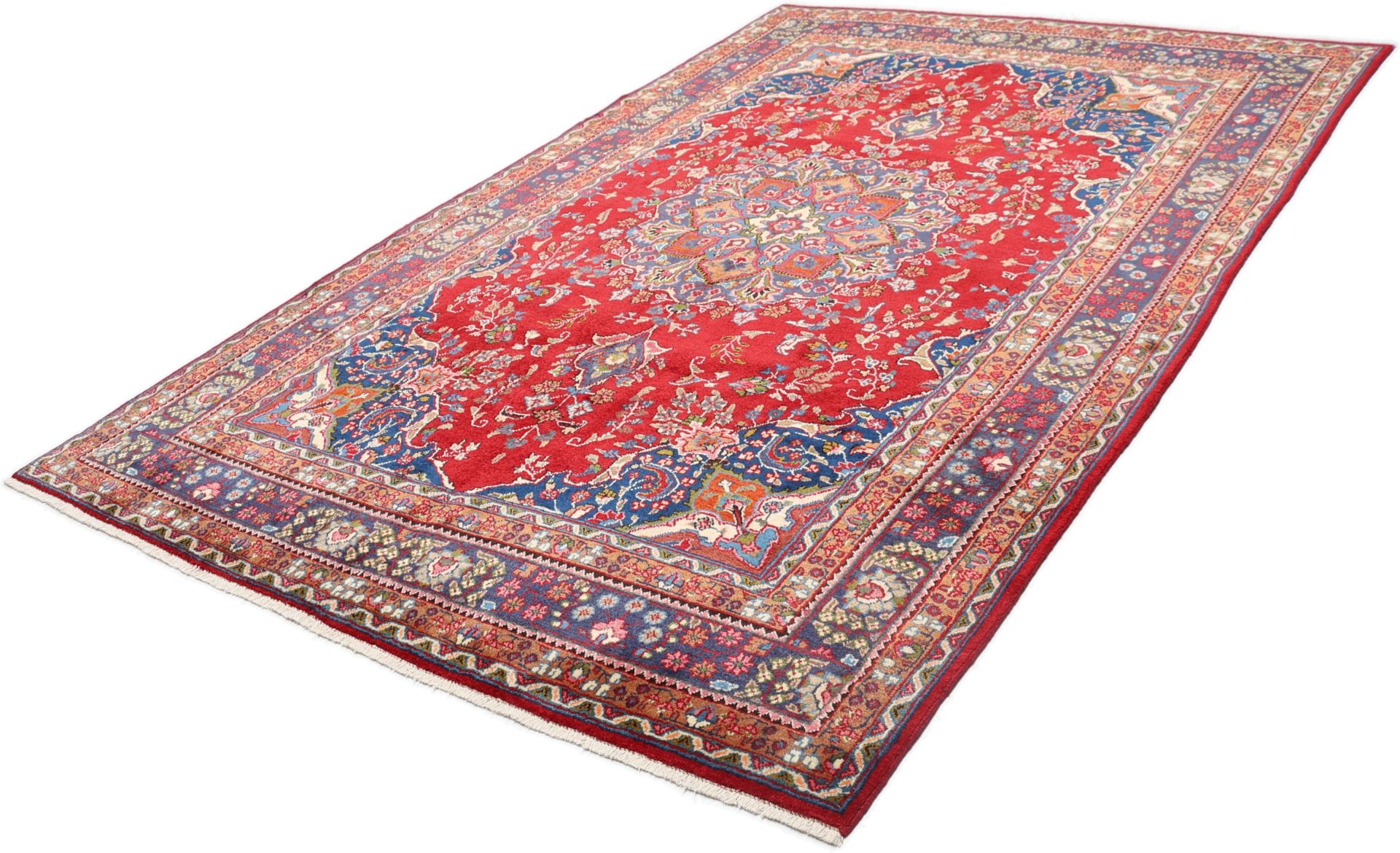 Handgeknüpfter Mashhad Perserteppich 197 × 308 cm