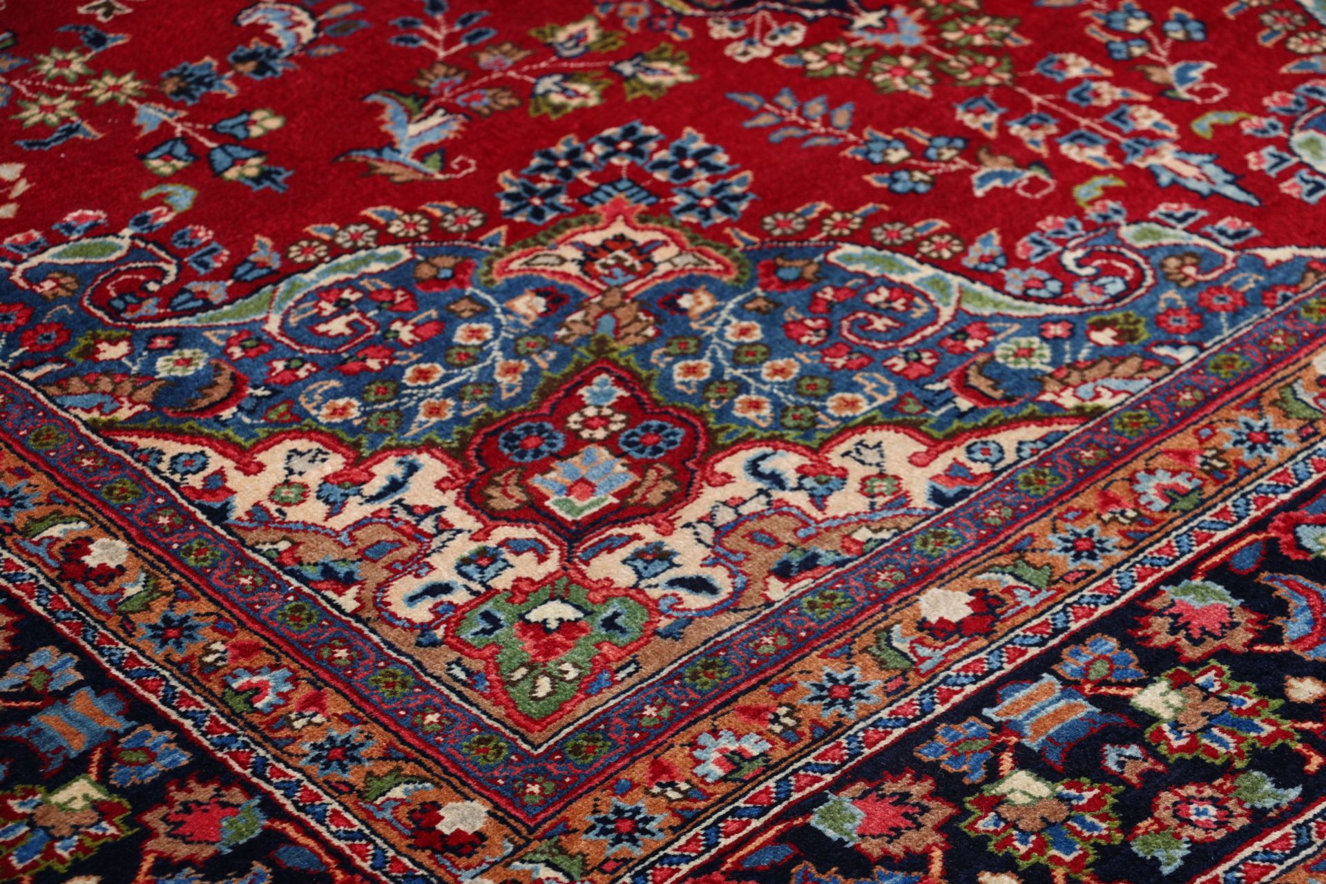 perserteppich-mashad-195-x-300-cm-schurwolle-handgeknupft-floral-11 Handgeknüpfter Mashhad Perserteppich 195 × 300 cm