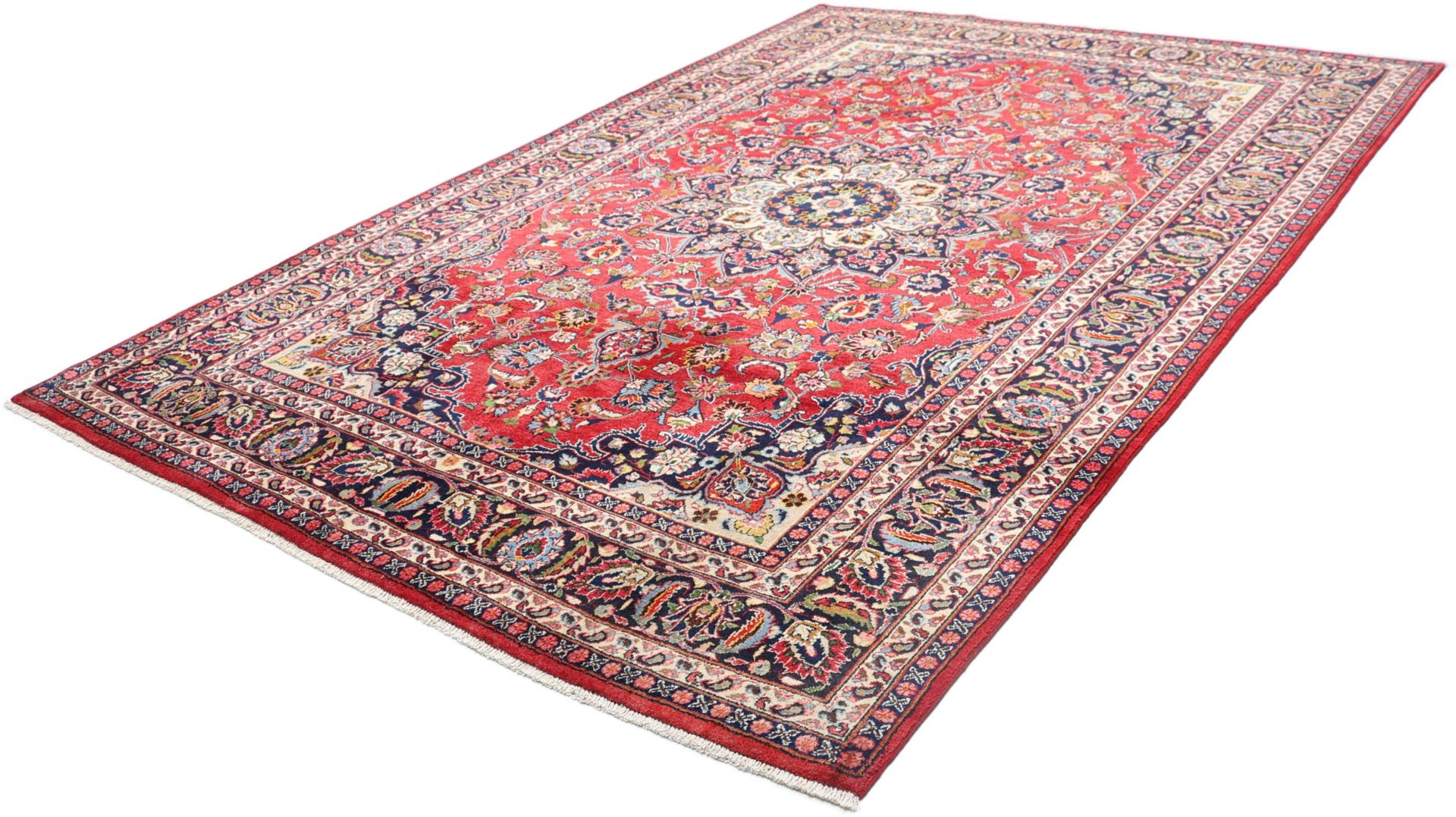 Mashhad Perserteppich aus Iran, 197 × 290 cm