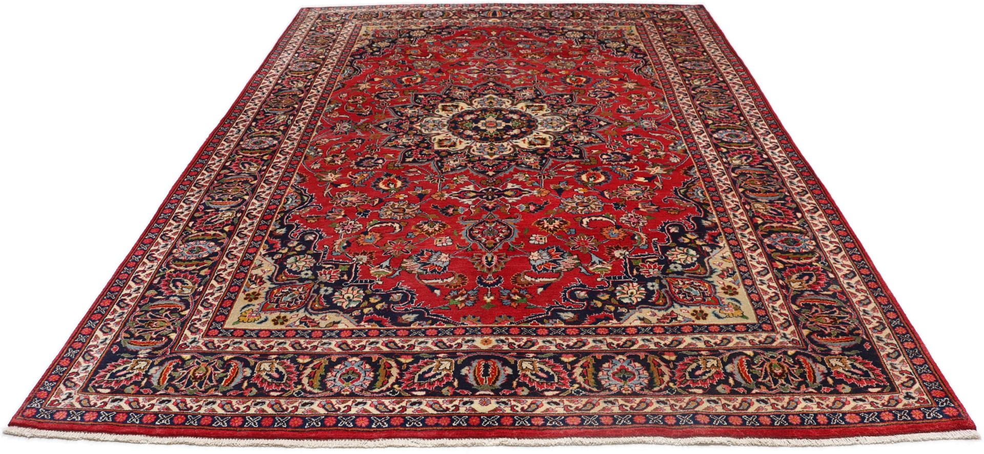 Mashhad Perserteppich aus Iran, 197 × 290 cm