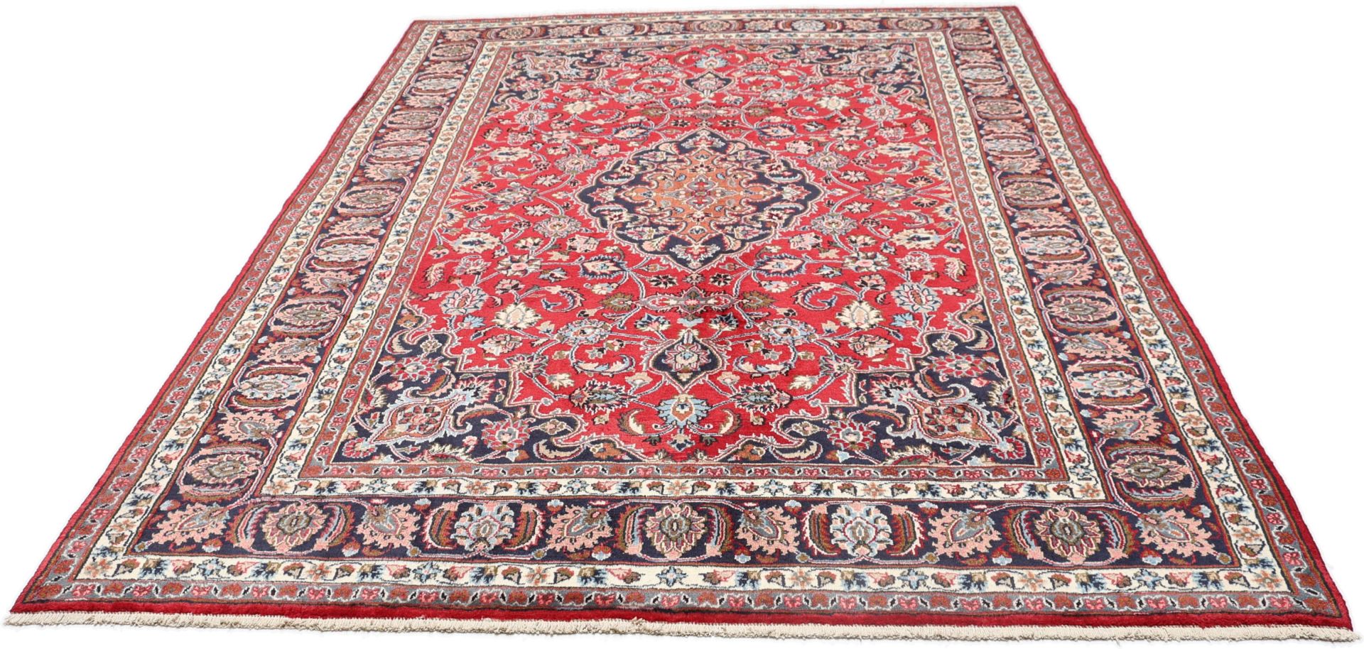 Mashhad Perserteppich aus Iran, 196 × 285 cm