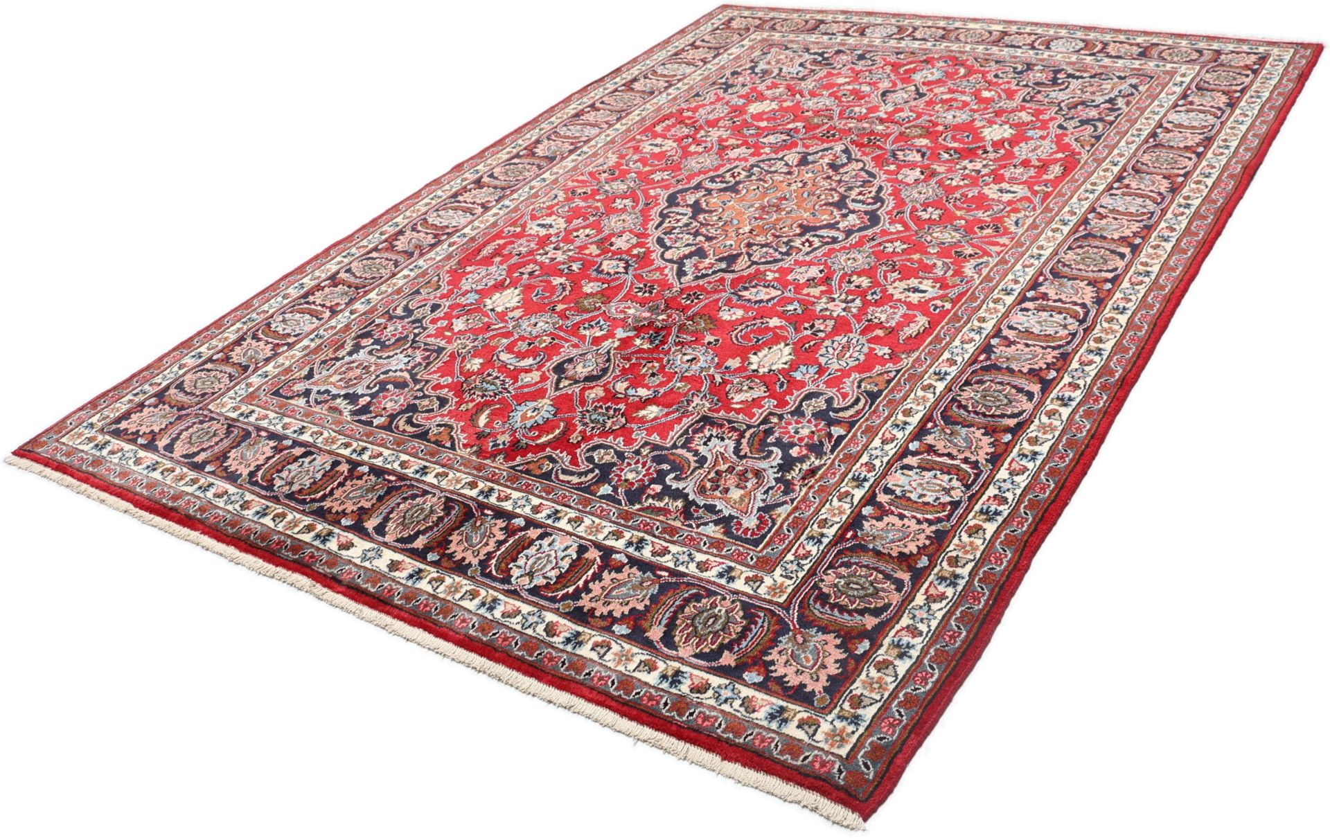 Mashhad Perserteppich aus Iran, 196 × 285 cm