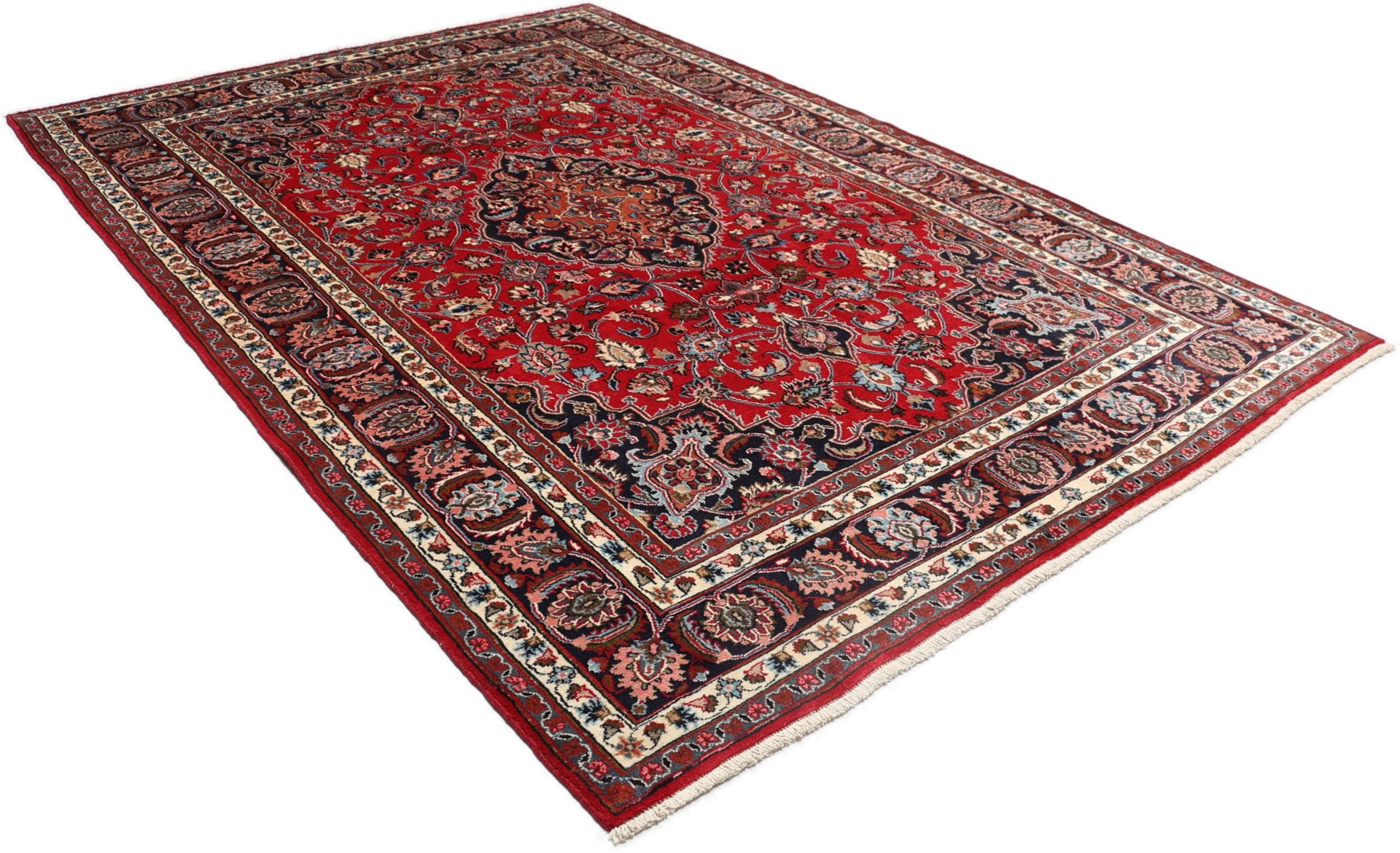 Mashhad Perserteppich aus Iran, 196 × 285 cm