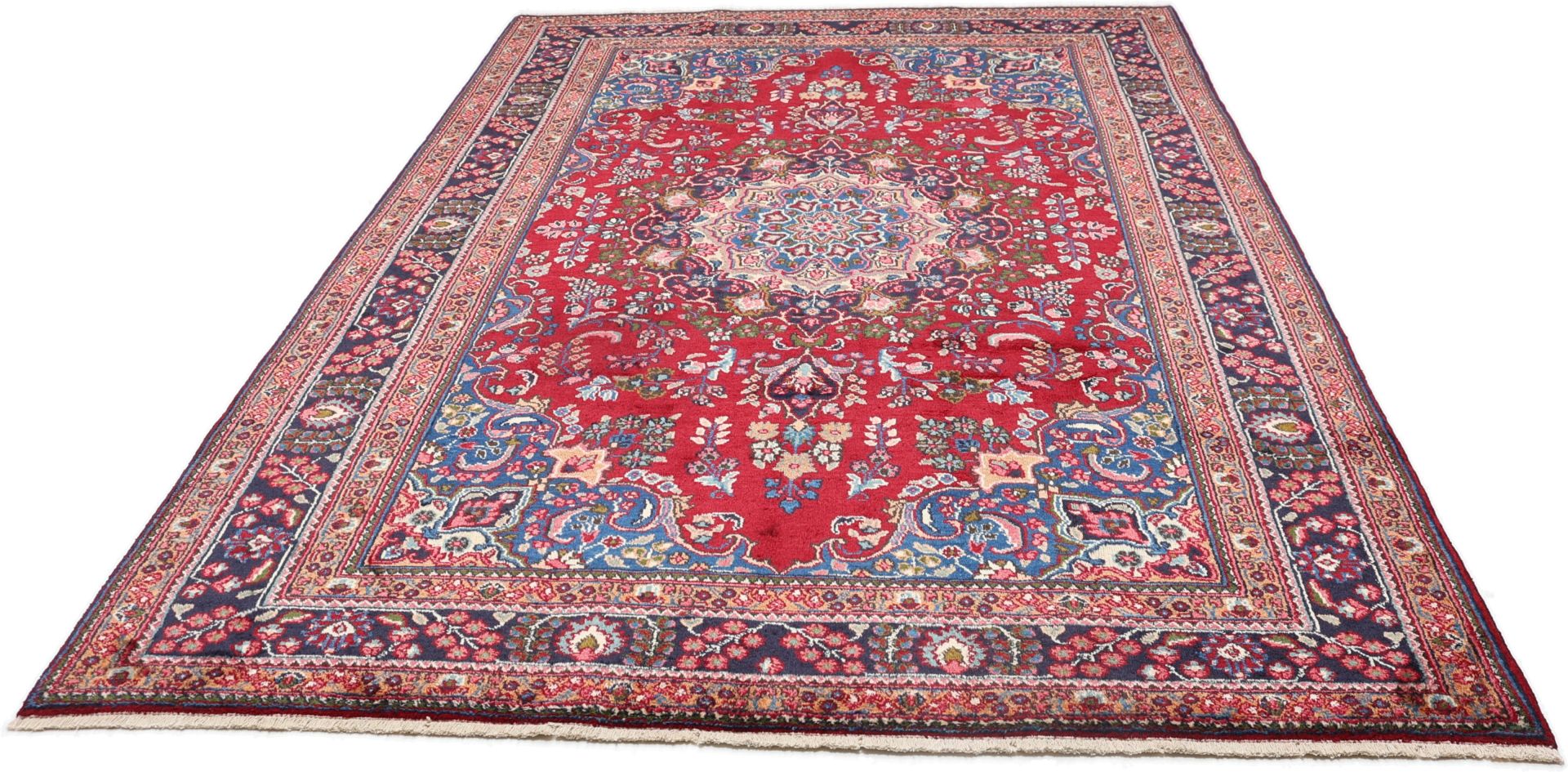 Mashhad Perserteppich 198 × 300 cm aus Wolle, handgeknüpft