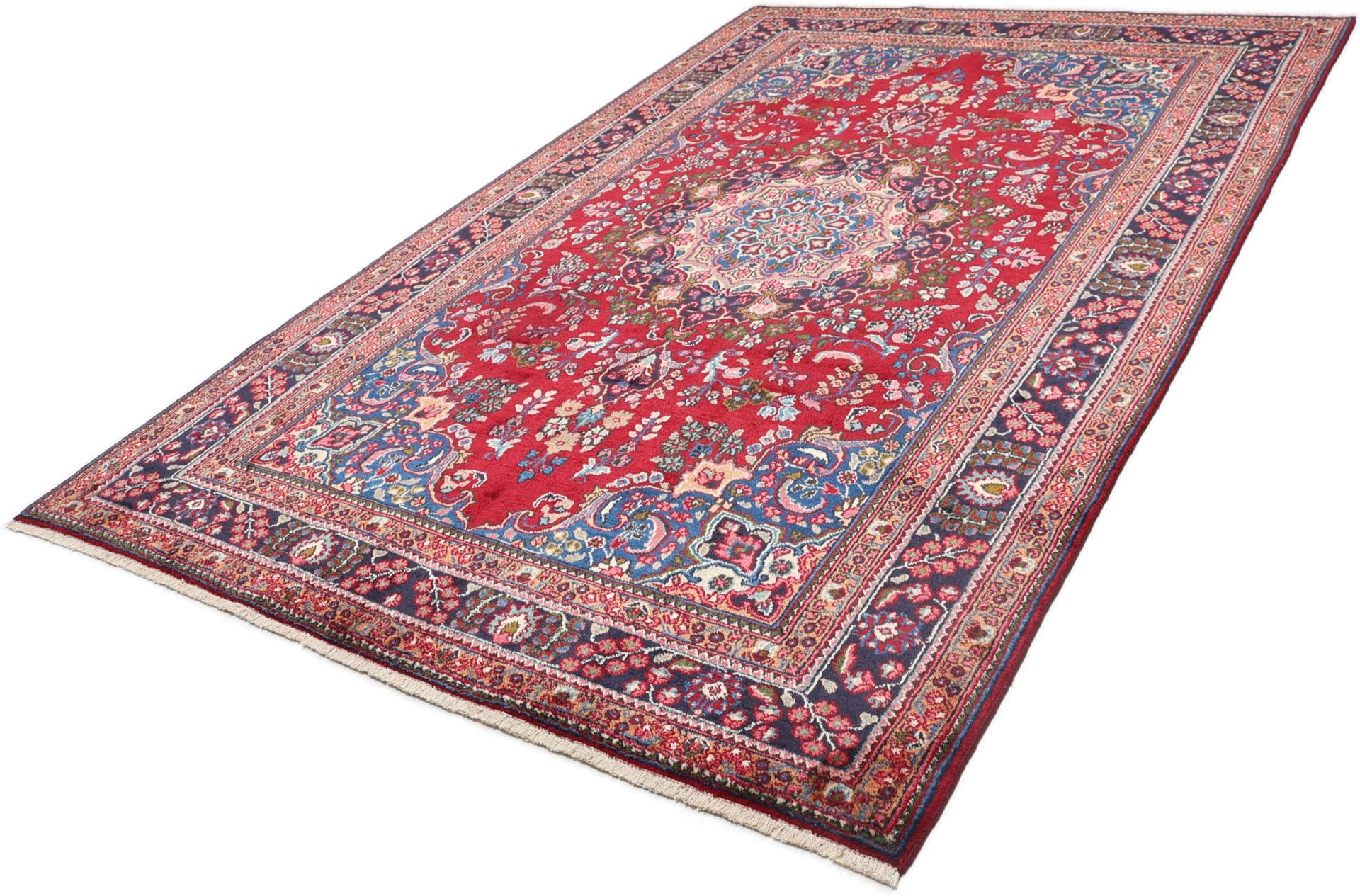 Mashhad Perserteppich 198 × 300 cm aus Wolle, handgeknüpft