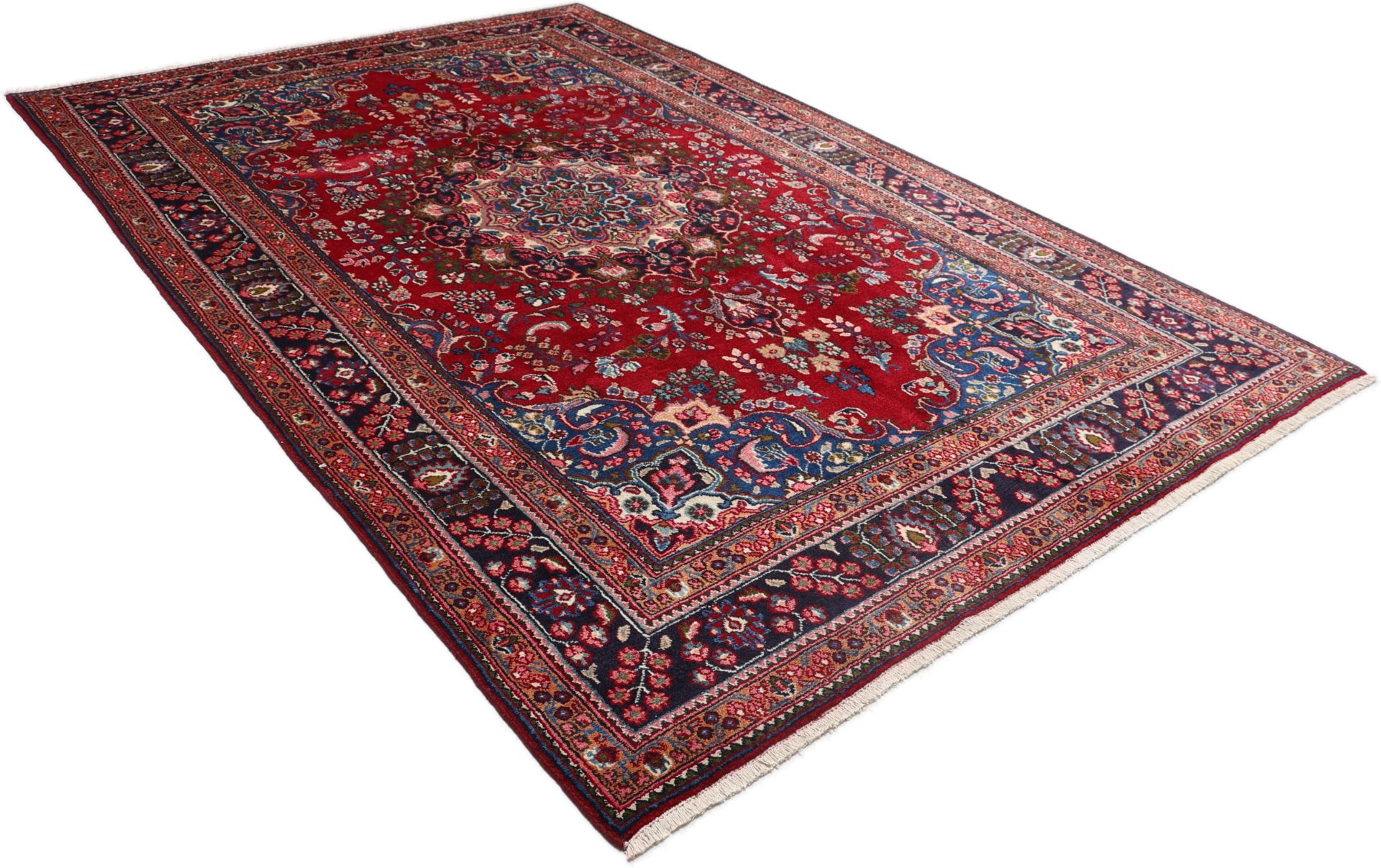 Mashhad Perserteppich 198 × 300 cm aus Wolle, handgeknüpft