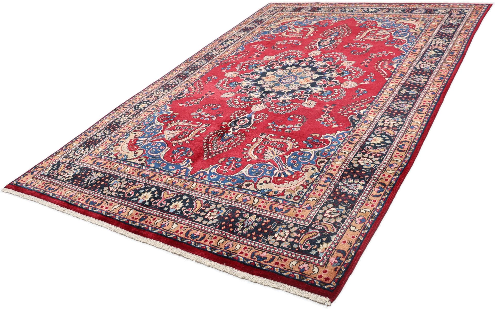 Mashhad Perserteppich aus Iran, 198 × 298 cm