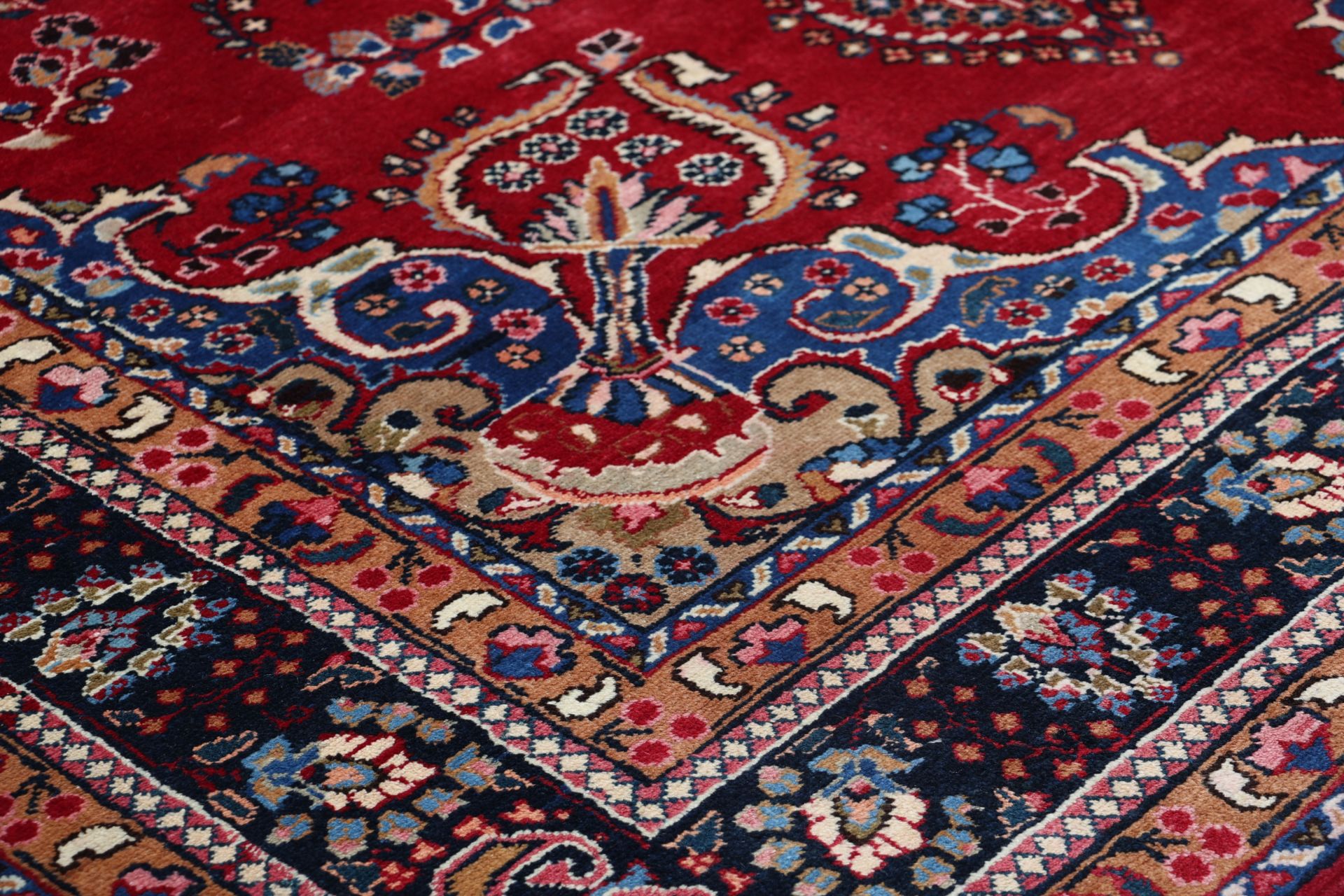 Mashhad Perserteppich aus Iran, 198 × 298 cm