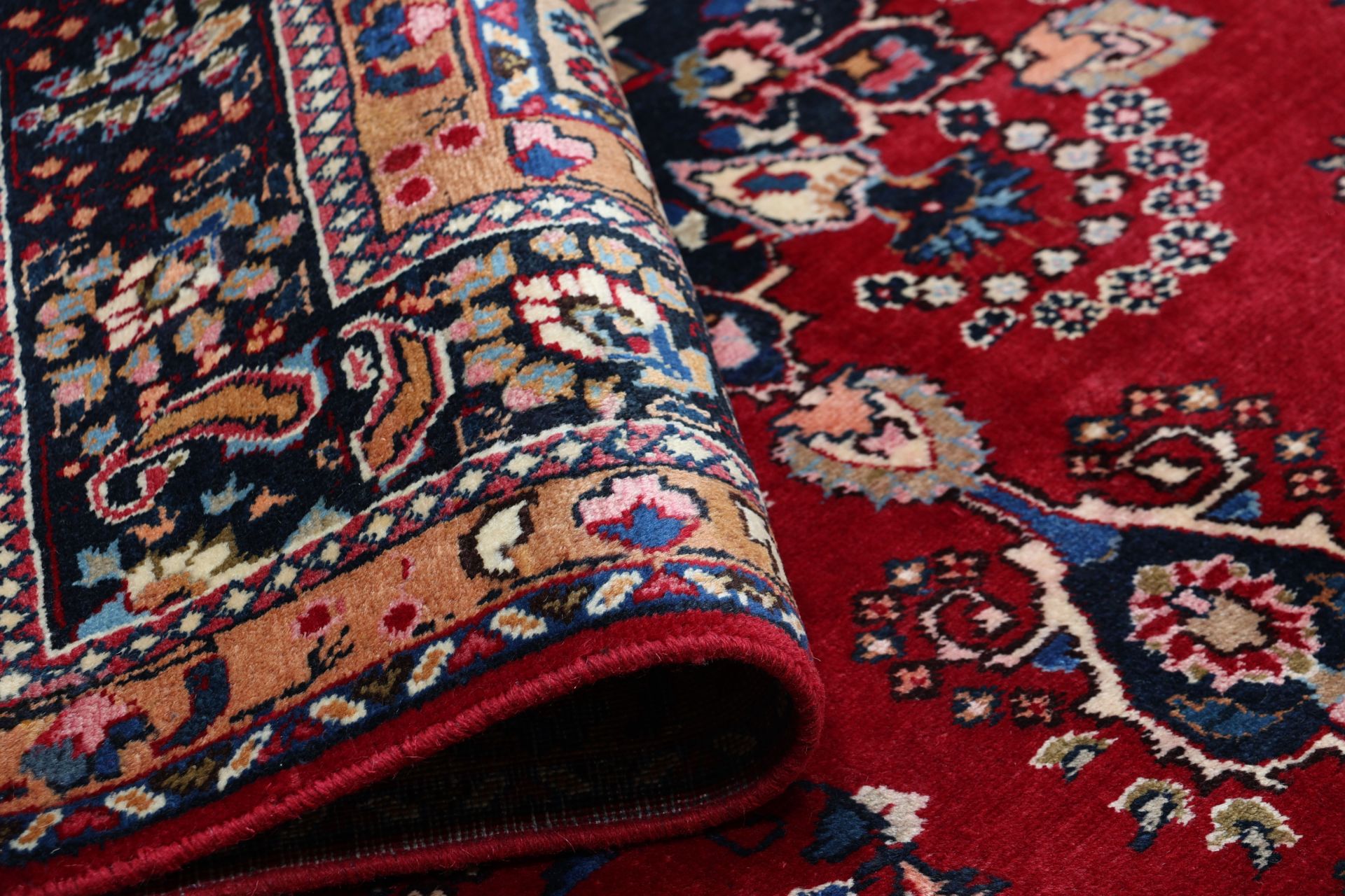 Mashhad Perserteppich aus Iran, 198 × 298 cm