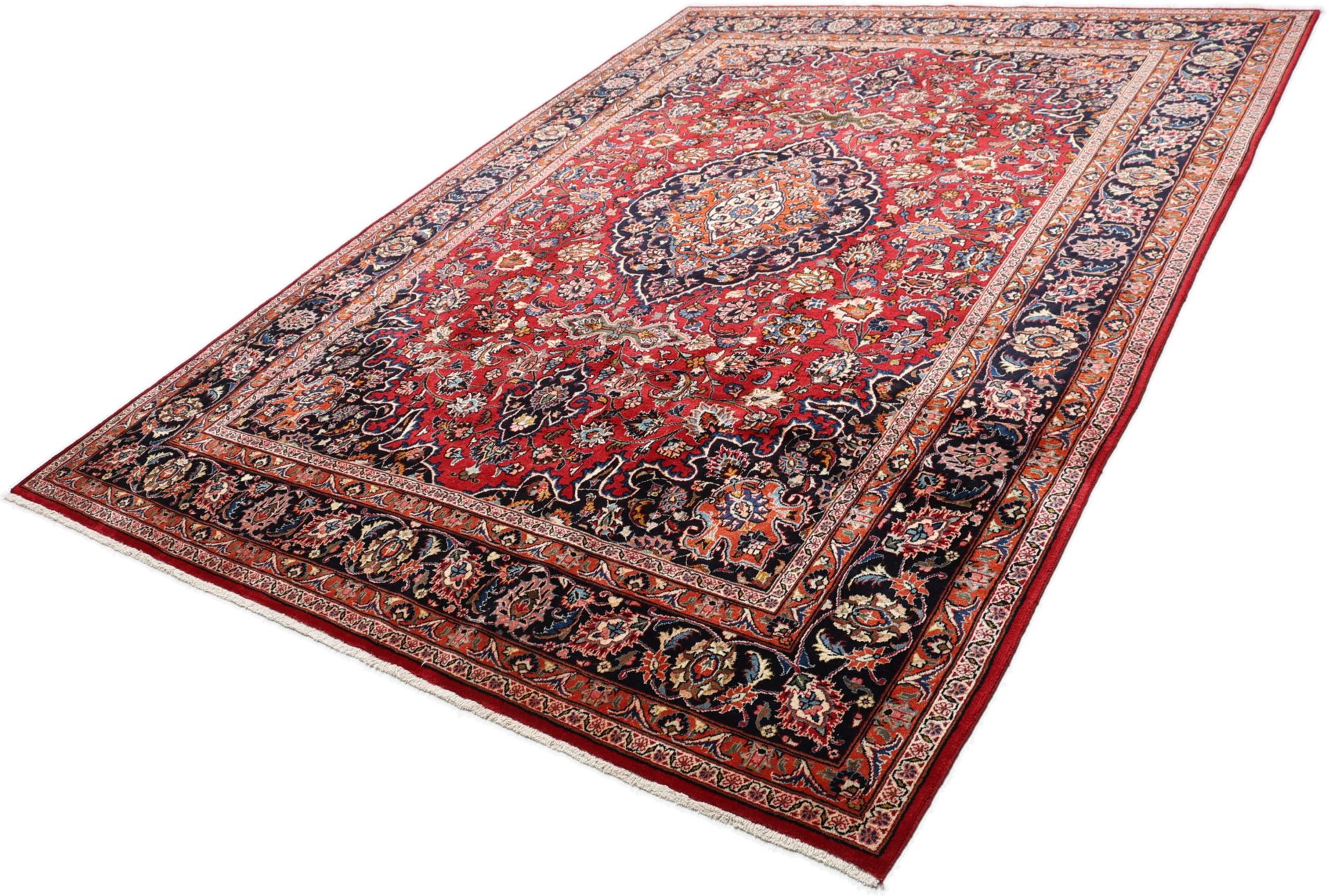 Mashhad Perserteppich 242 × 330 cm aus Wolle, handgeknüpft