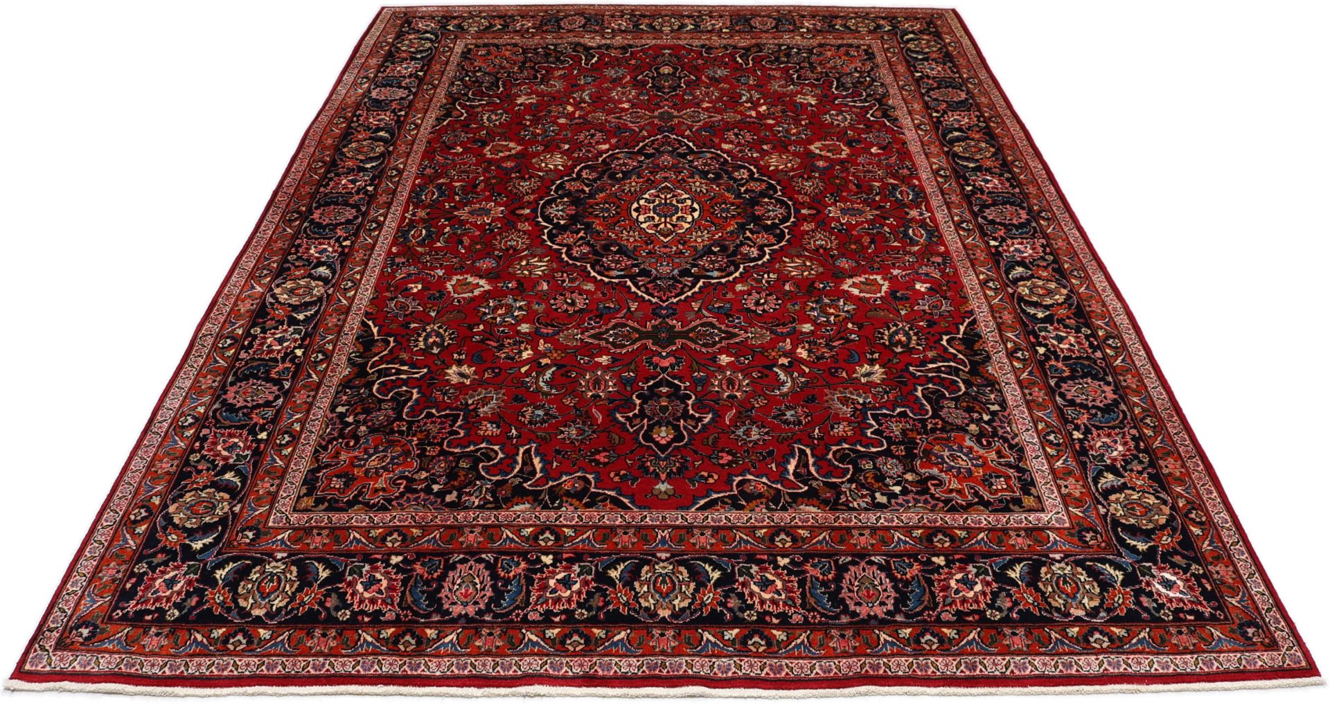 Mashhad Perserteppich 242 × 330 cm aus Wolle, handgeknüpft