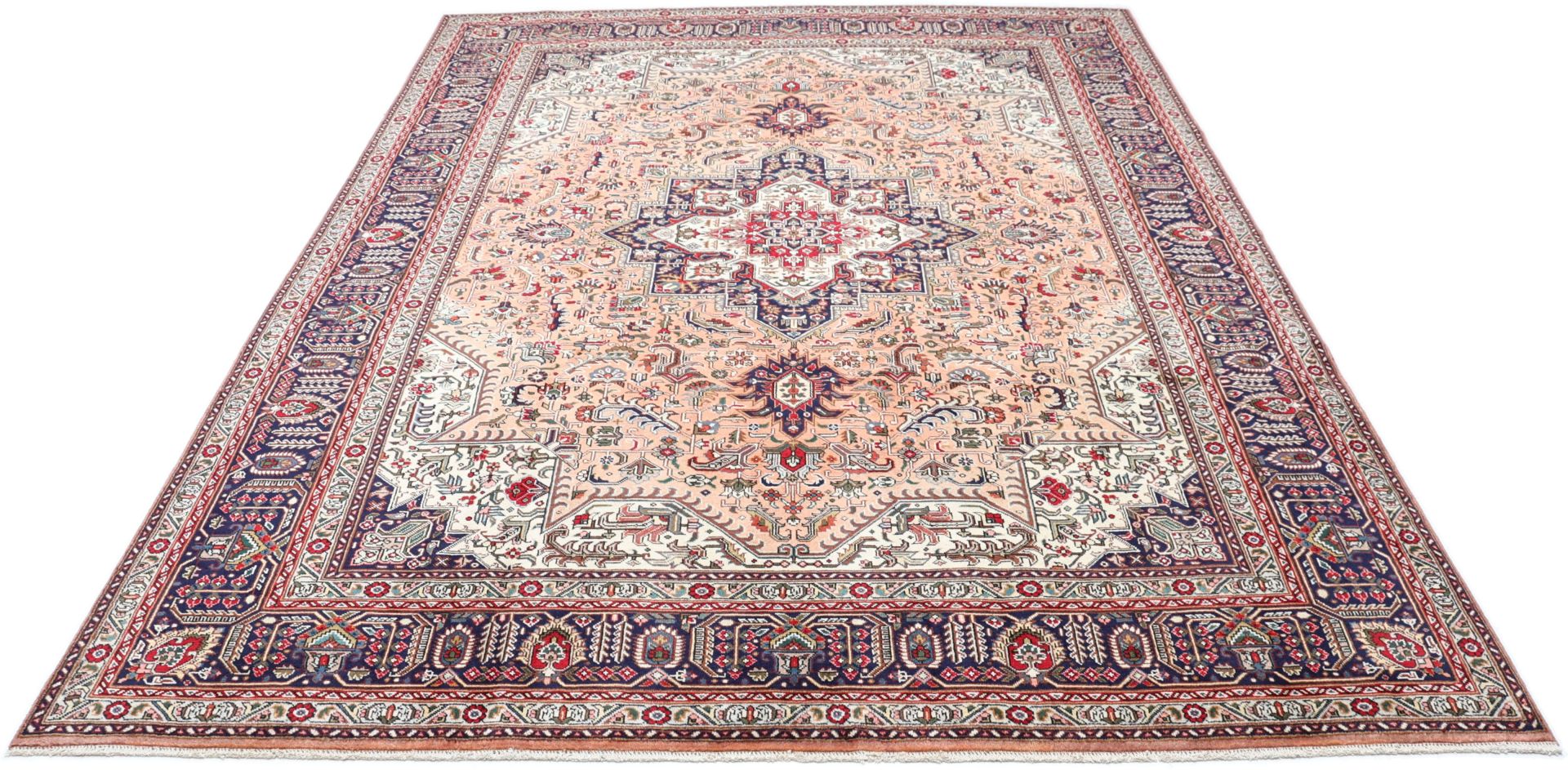 Handgeknüpfter Täbriz Perserteppich, 246 × 343 cm, Wolle