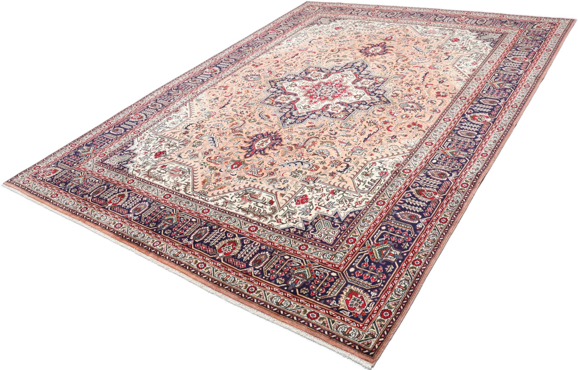 Handgeknüpfter Täbriz Perserteppich, 246 × 343 cm, Wolle