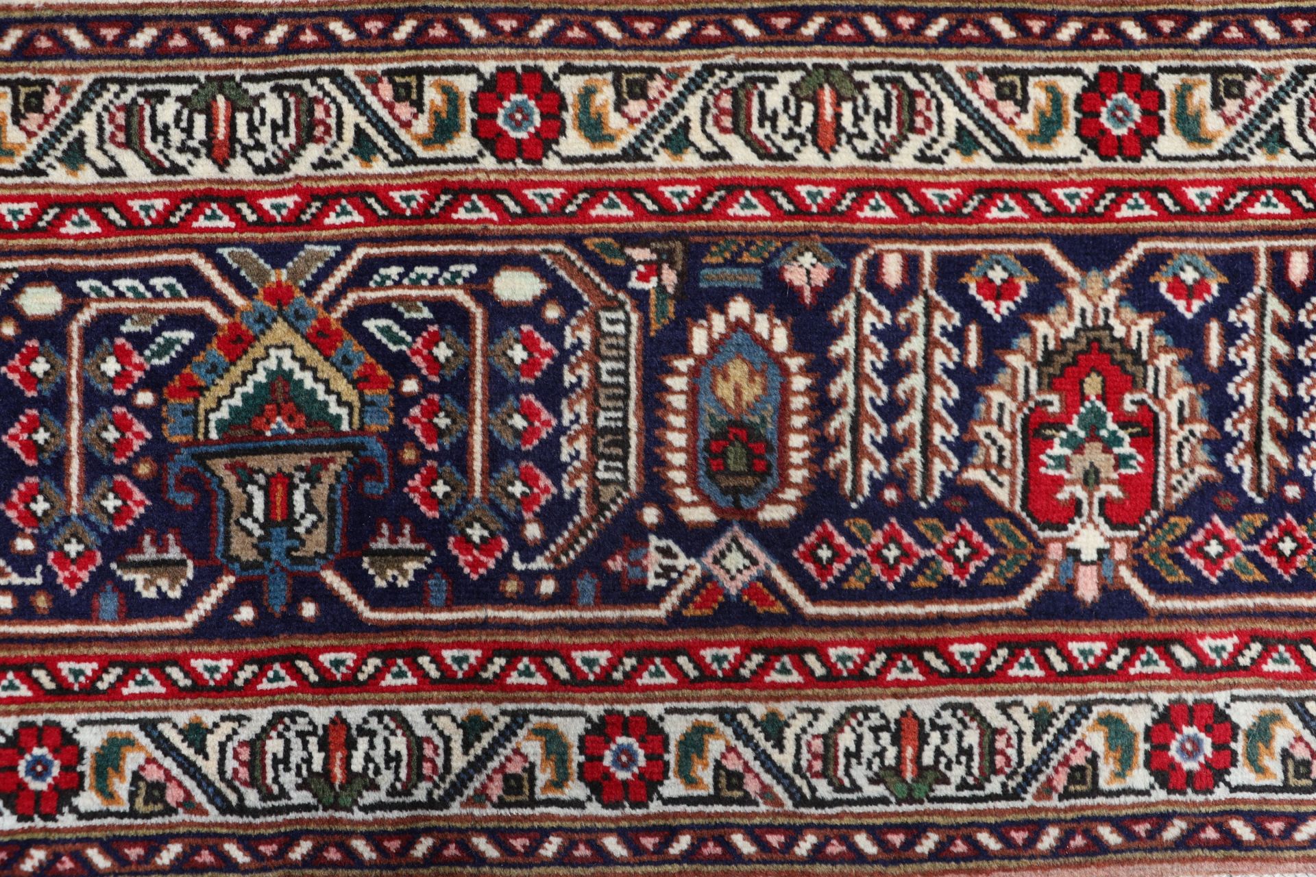 Handgeknüpfter Täbriz Perserteppich, 246 × 343 cm, Wolle