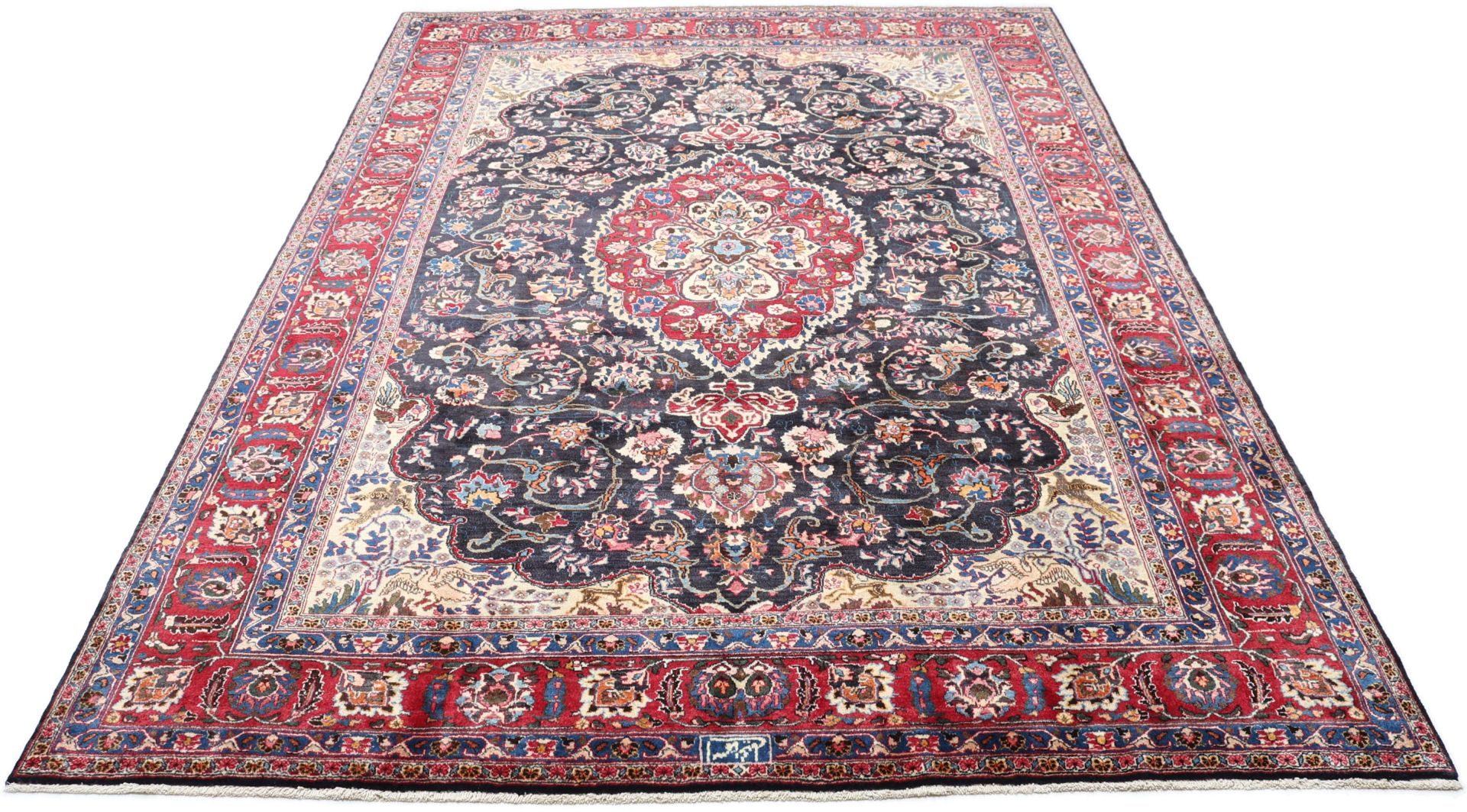 Handgeknüpfter Mashhad Perserteppich 248 × 345 cm