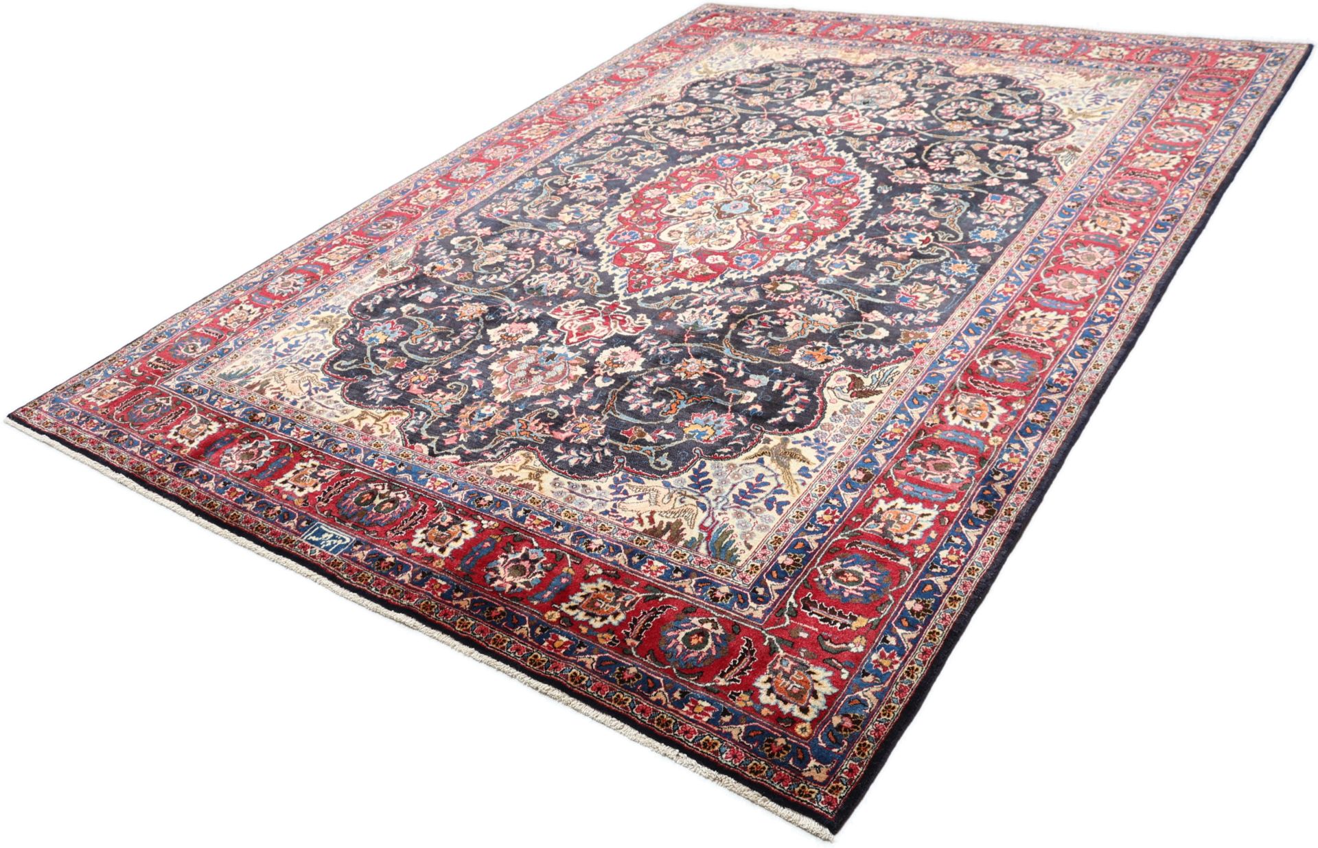 Handgeknüpfter Mashhad Perserteppich 248 × 345 cm