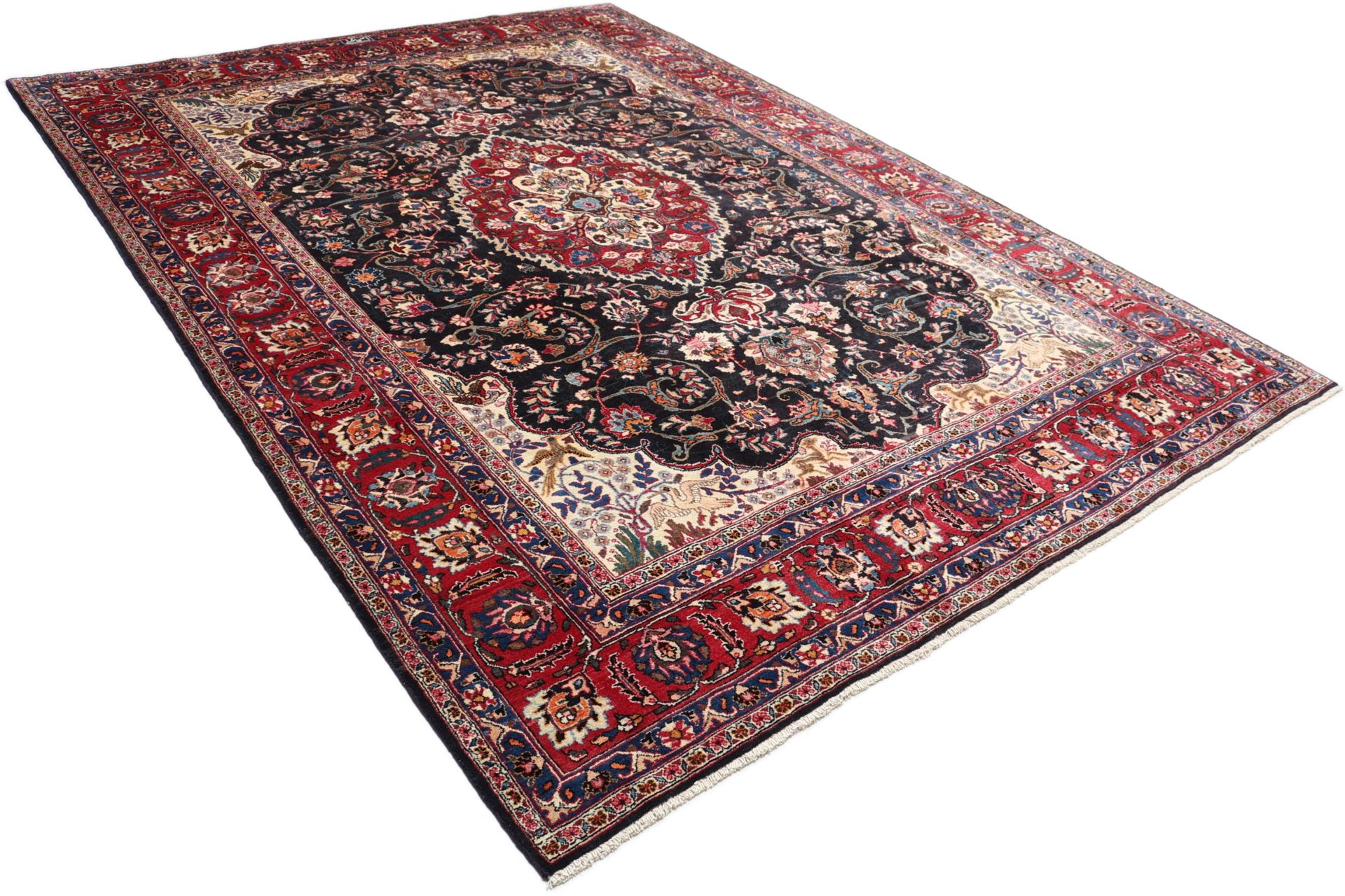 Handgeknüpfter Mashhad Perserteppich 248 × 345 cm