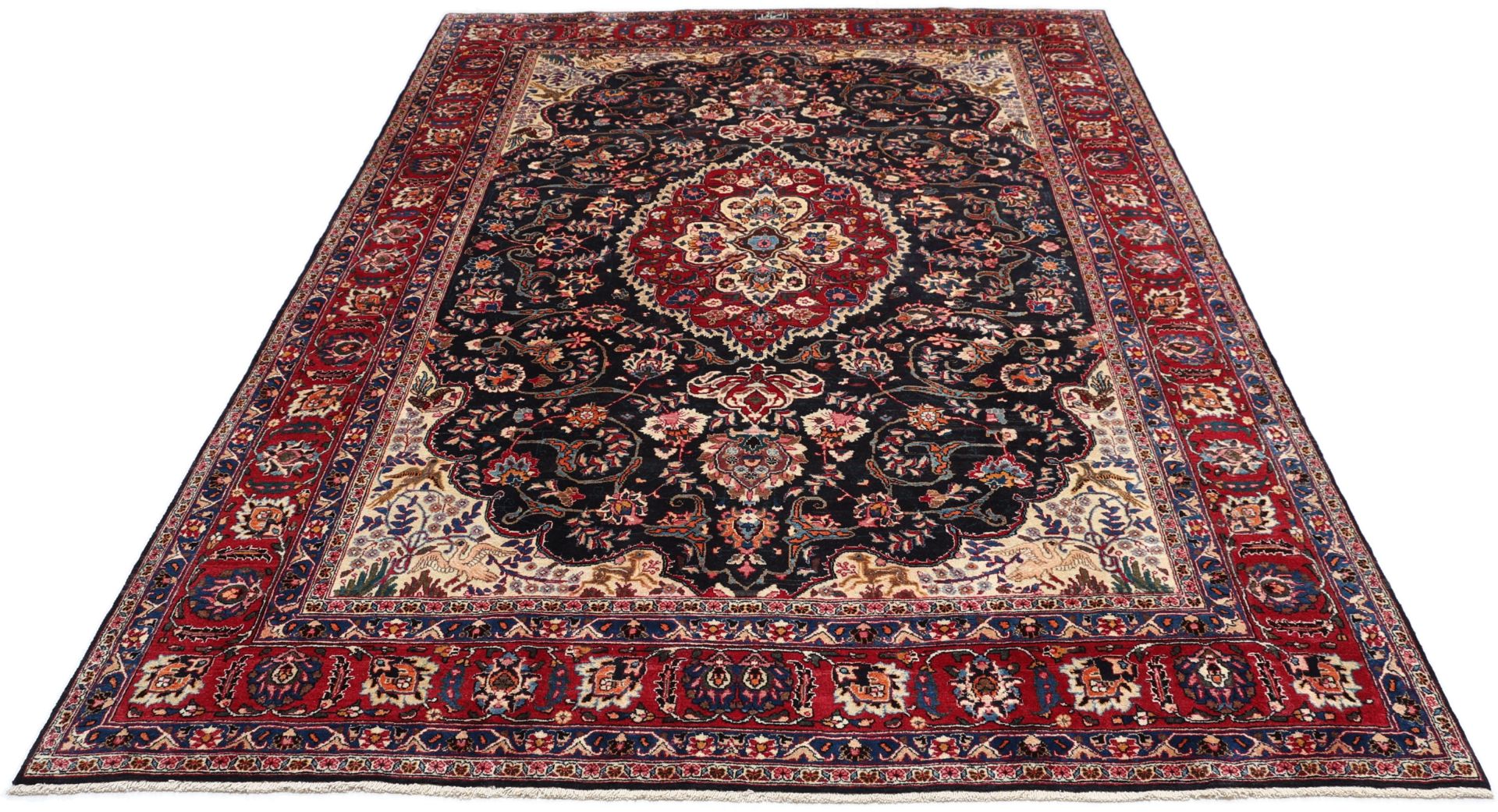 Handgeknüpfter Mashhad Perserteppich 248 × 345 cm
