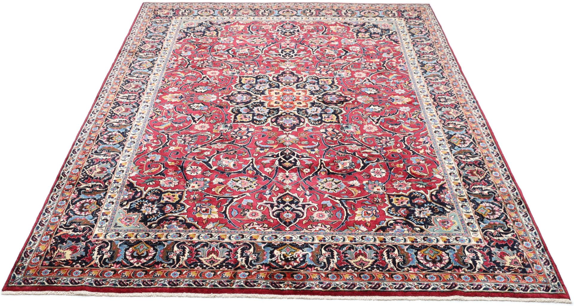 Handgeknüpfter Mashhad Perserteppich, 248 × 343 cm, Wolle