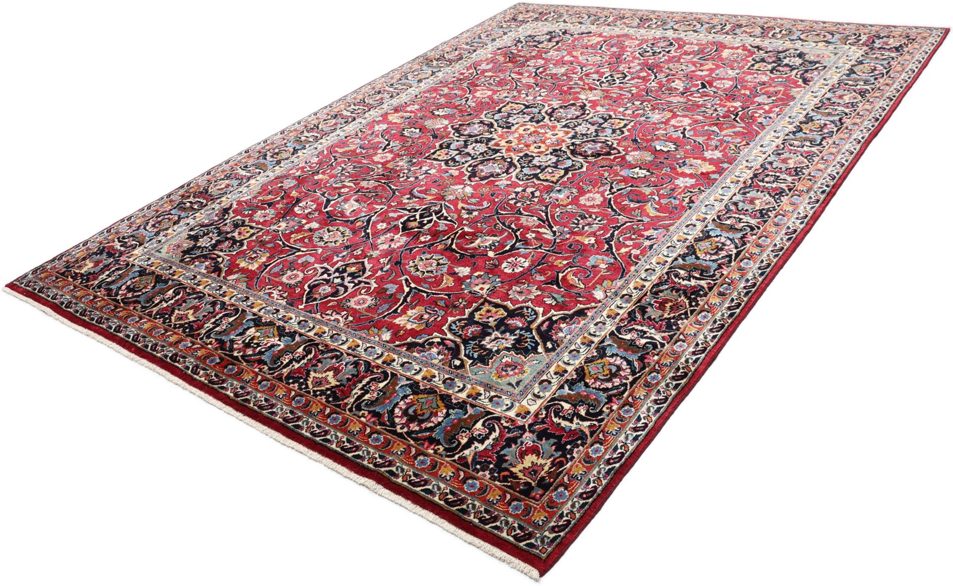 Handgeknüpfter Mashhad Perserteppich, 248 × 343 cm, Wolle