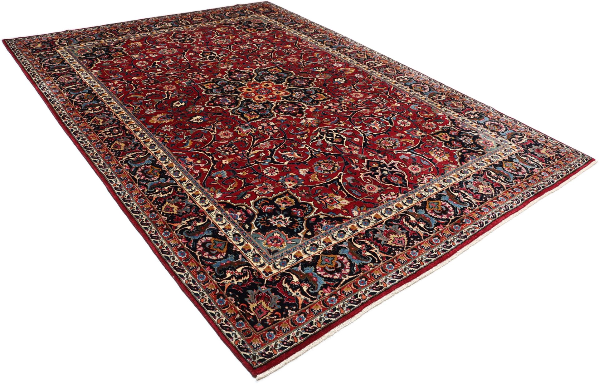 Handgeknüpfter Mashhad Perserteppich, 248 × 343 cm, Wolle