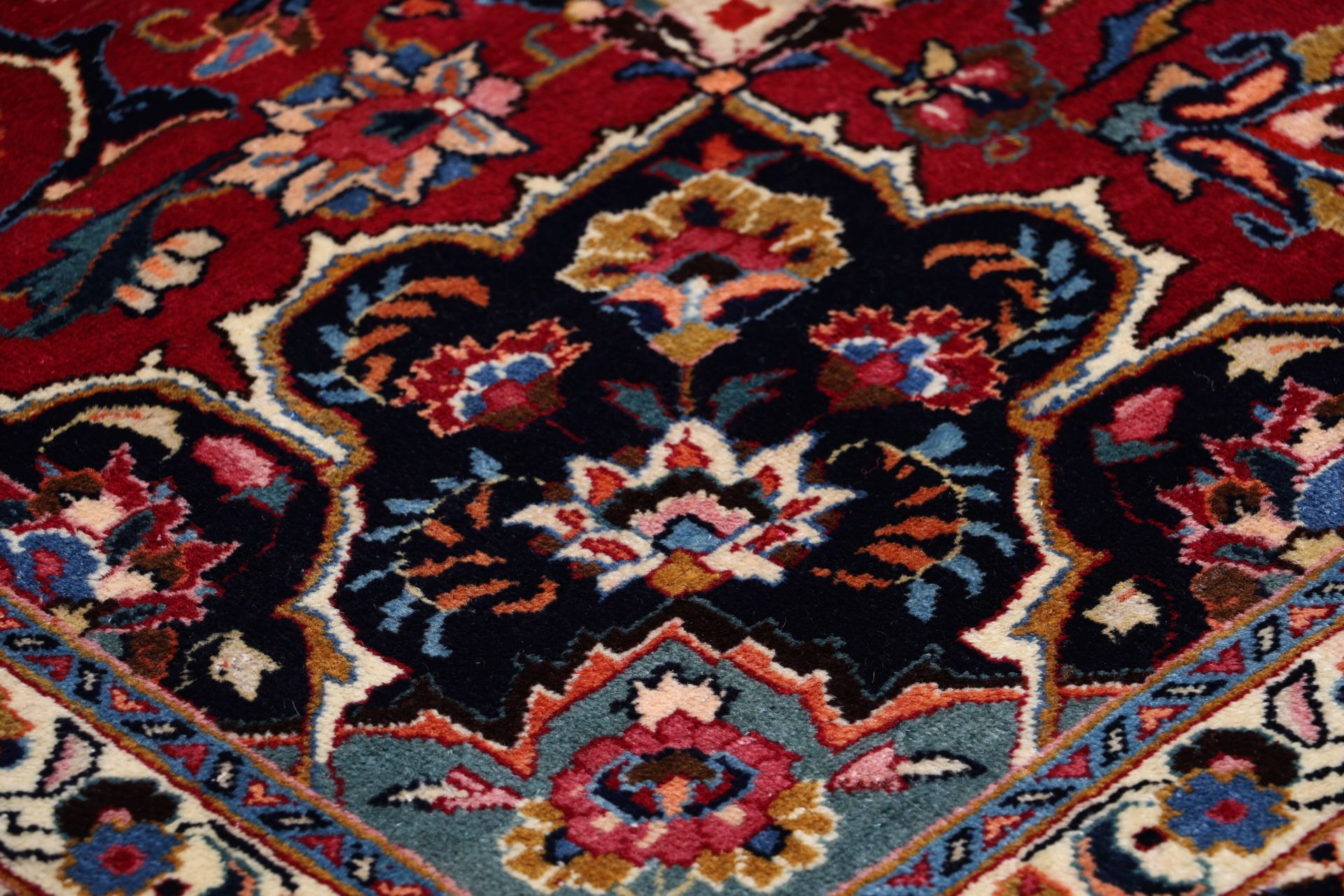 Handgeknüpfter Mashhad Perserteppich, 248 × 343 cm, Wolle