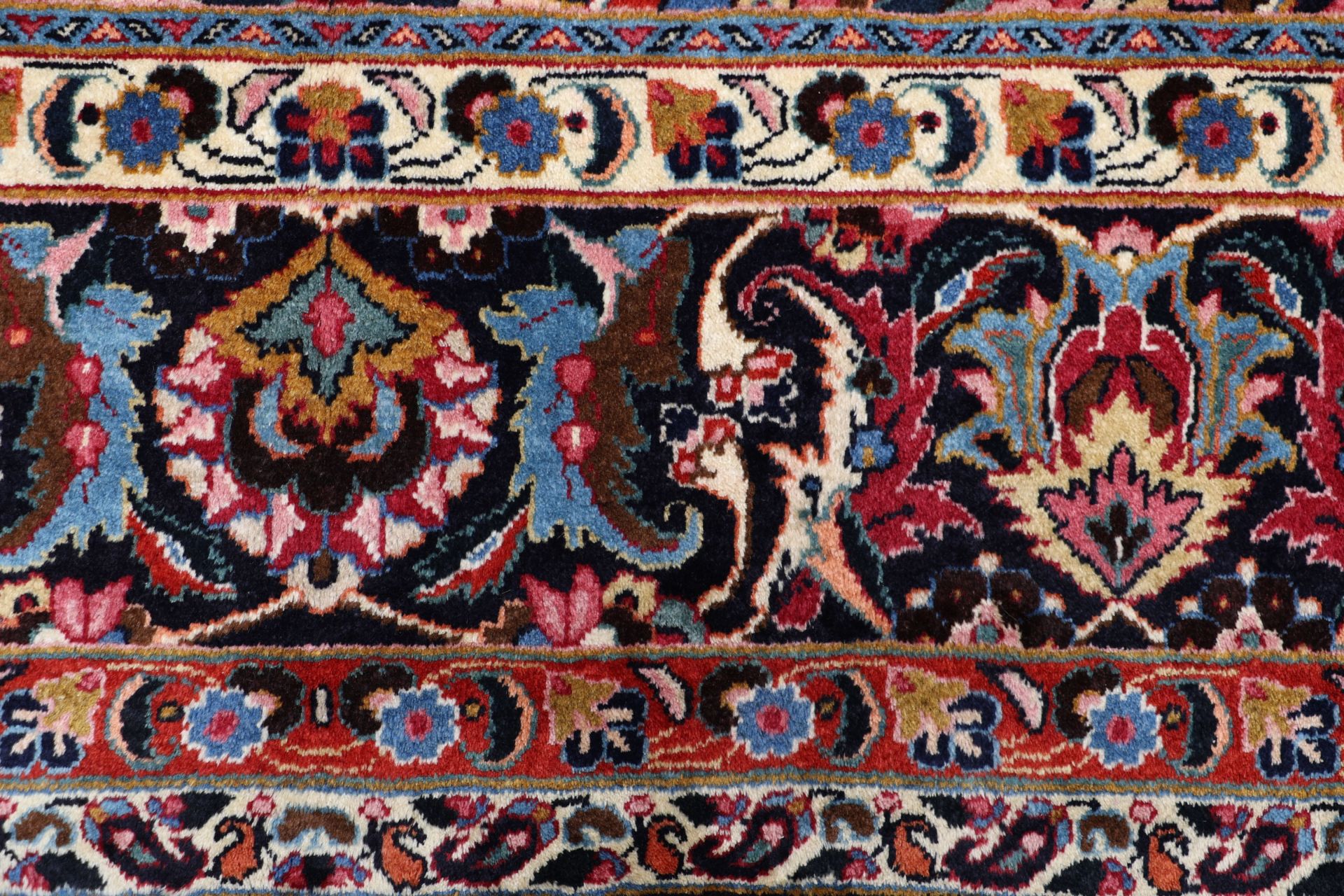 Handgeknüpfter Mashhad Perserteppich, 248 × 343 cm, Wolle