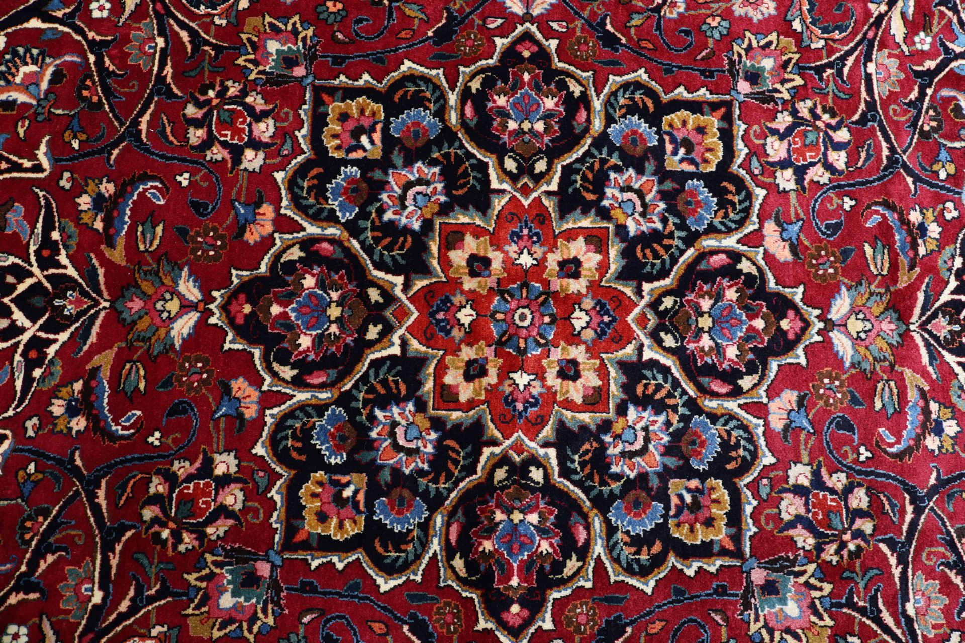 Handgeknüpfter Mashhad Perserteppich, 248 × 343 cm, Wolle
