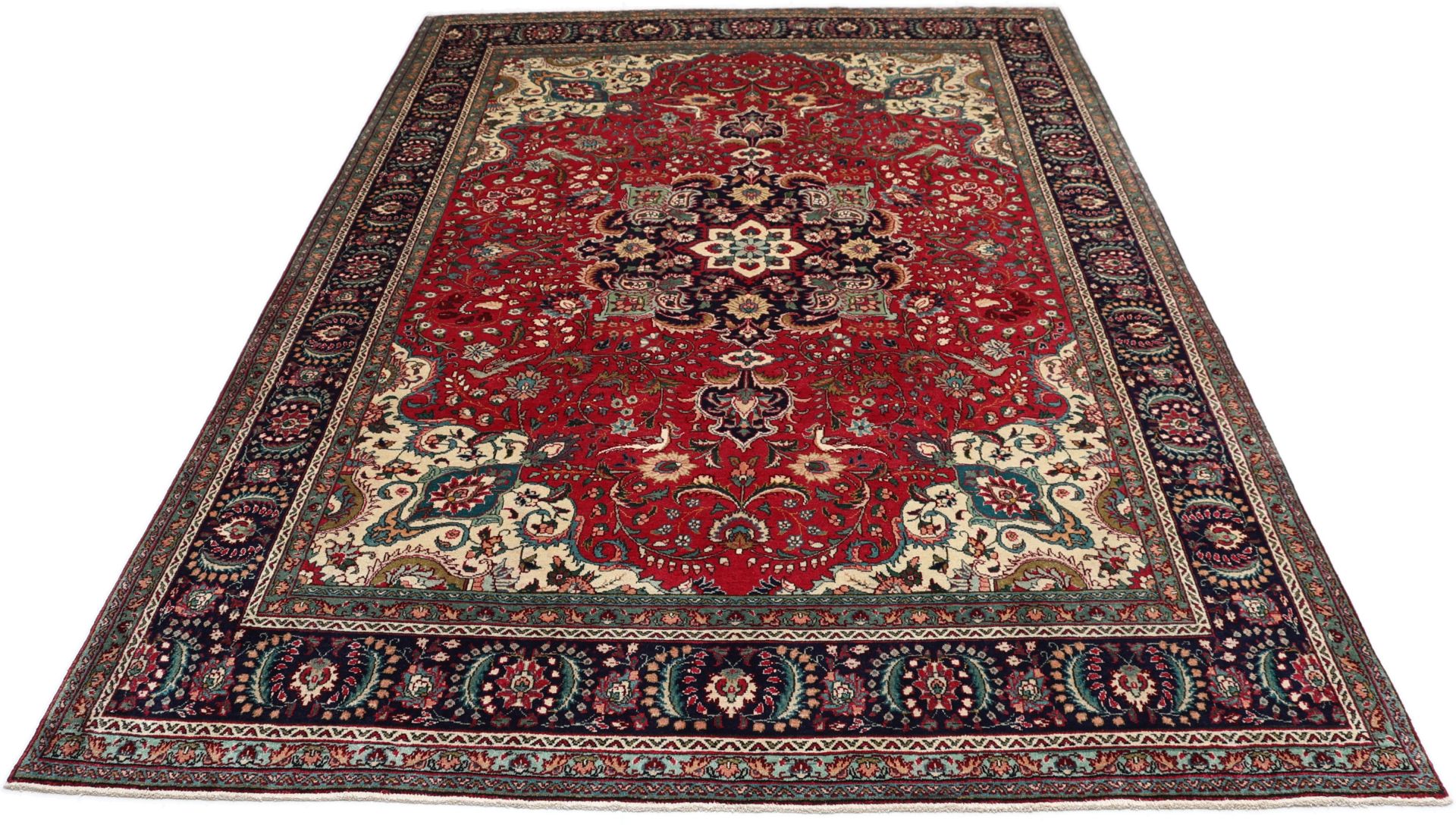 Täbriz Perserteppich aus Iran, 235 × 353 cm