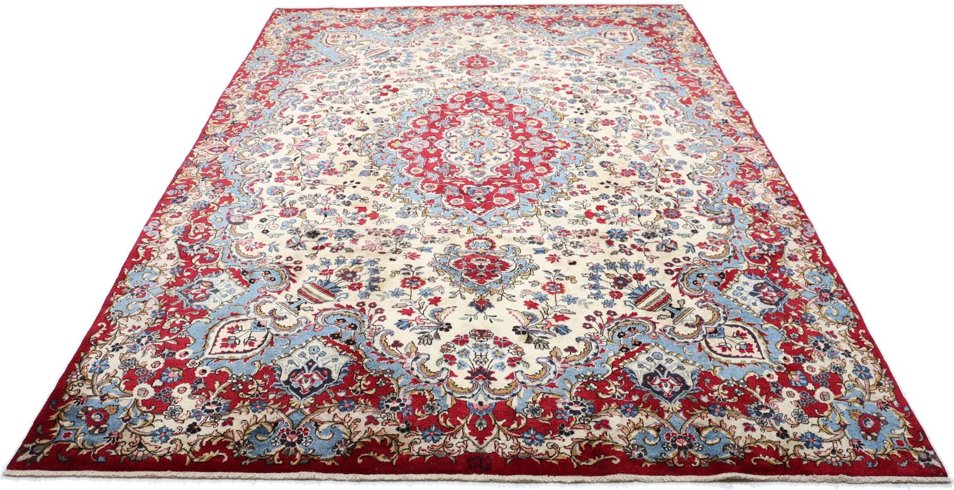 Mashhad Perserteppich 243 × 340 cm aus Wolle, handgeknüpft