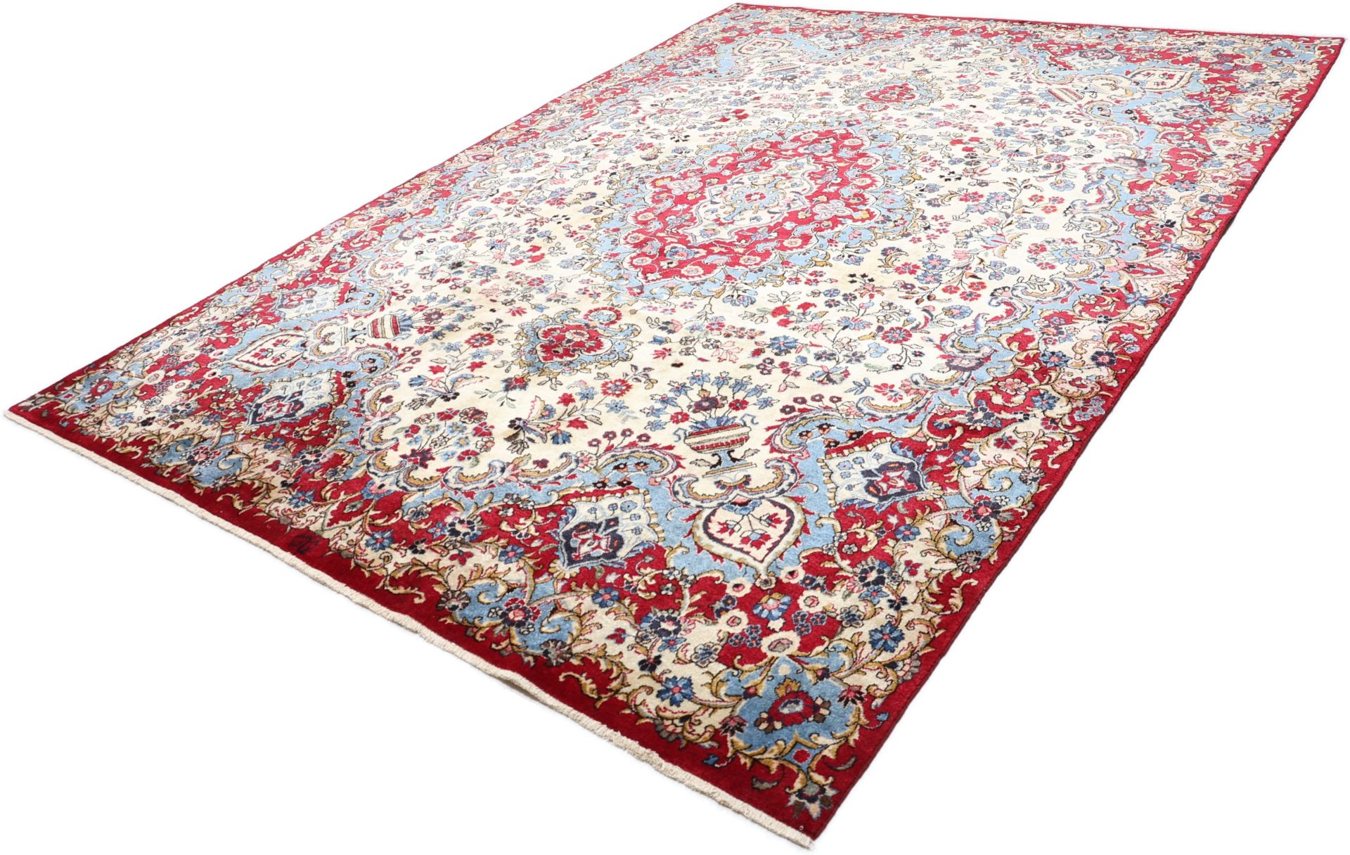 Mashhad Perserteppich 243 × 340 cm aus Wolle, handgeknüpft