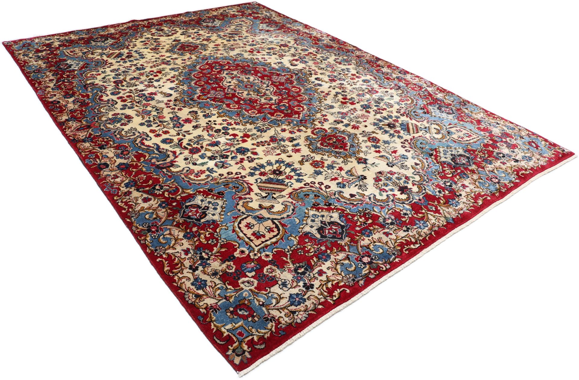 Mashhad Perserteppich 243 × 340 cm aus Wolle, handgeknüpft
