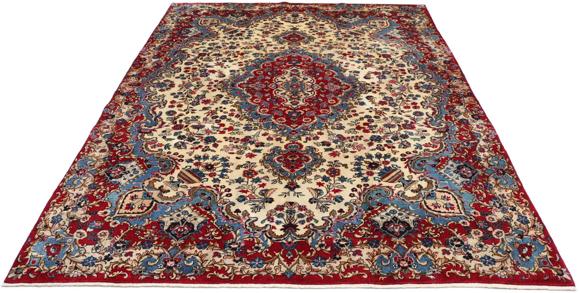Mashhad Perserteppich 243 × 340 cm aus Wolle, handgeknüpft