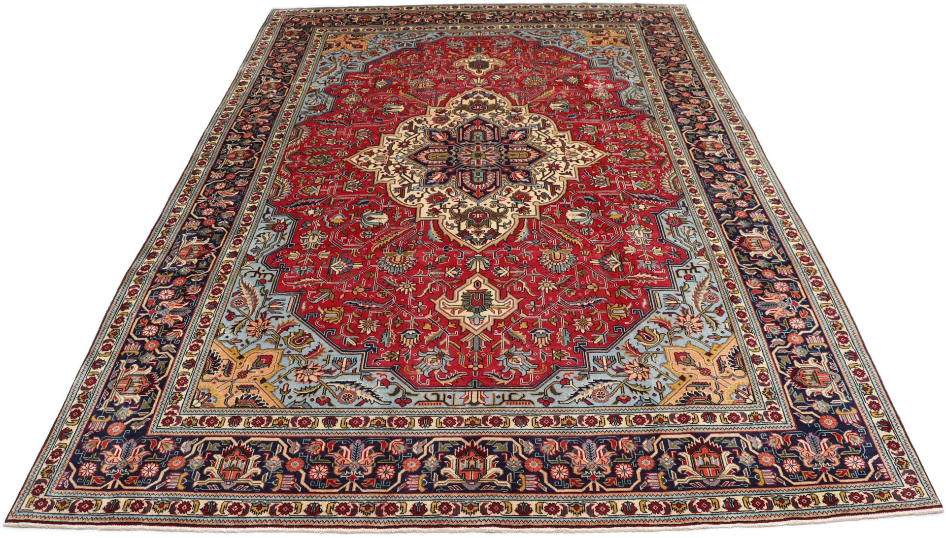 Handgeknüpfter Täbriz Perserteppich, 250 × 350 cm, Wolle