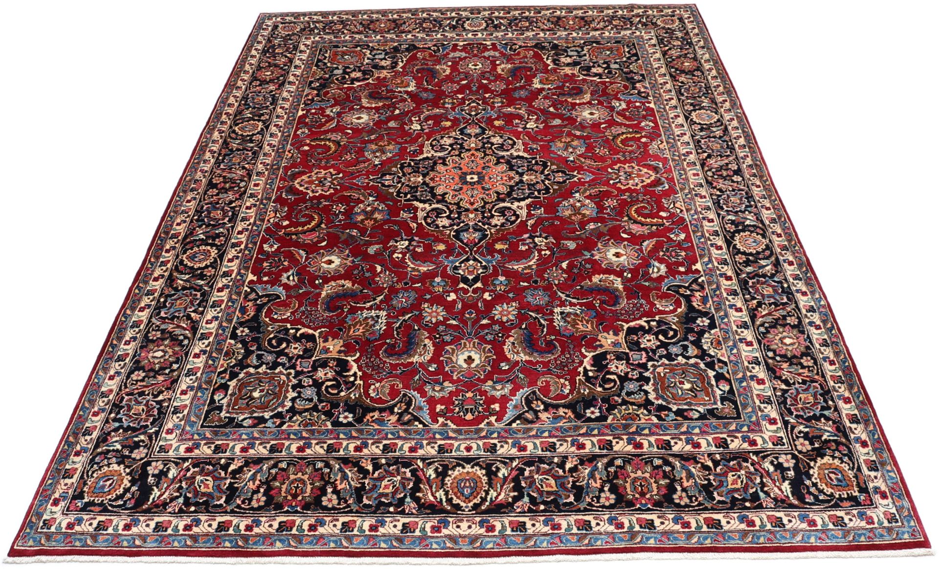 Handgeknüpfter Mashhad Perserteppich 245 × 350 cm