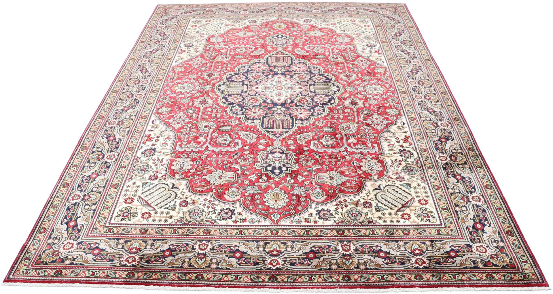 Handgeknüpfter Täbriz Perserteppich 255 × 350 cm